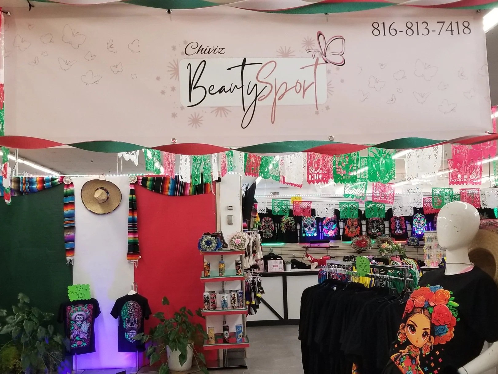 Viva Fashion Mart,
Midway Shopping Center,
4305 State Ave, Kansas City, KS 66102,
Booth C8 (Main entrance to the right),
Monday–Sunday, 11:00 AM – 7:00 PM.