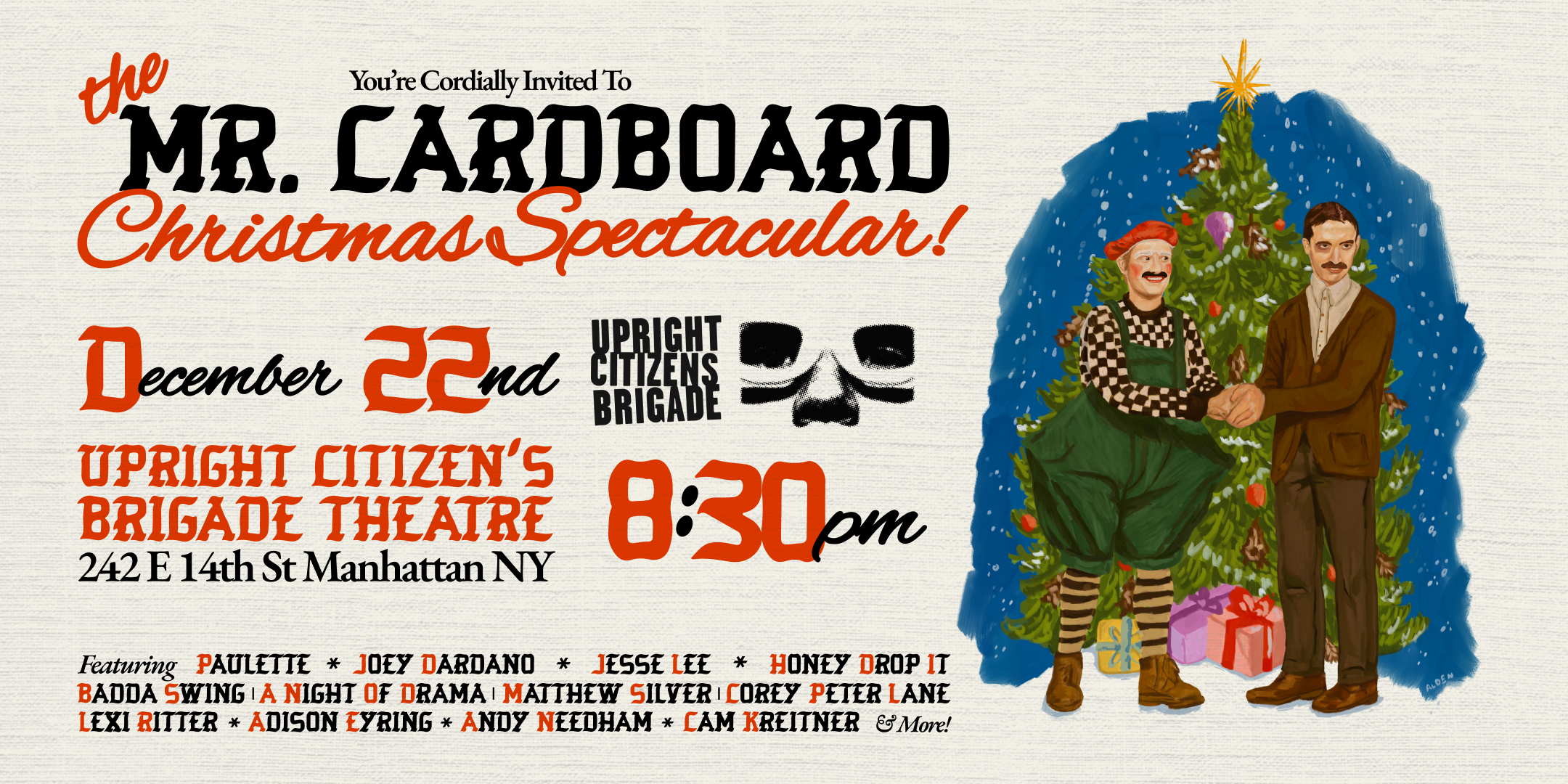 Mr. Cardboard Christmas Christmas Spectacular! Live and Livestreamed!