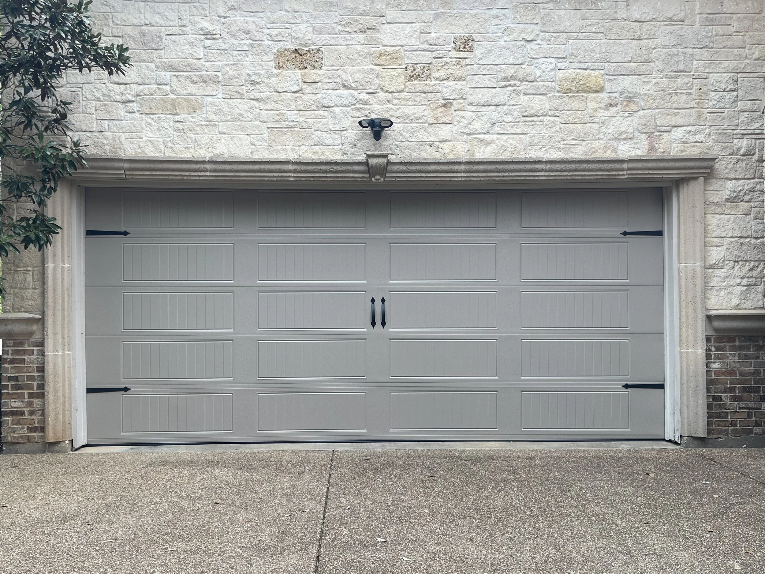 Get garage door installed, after photo.