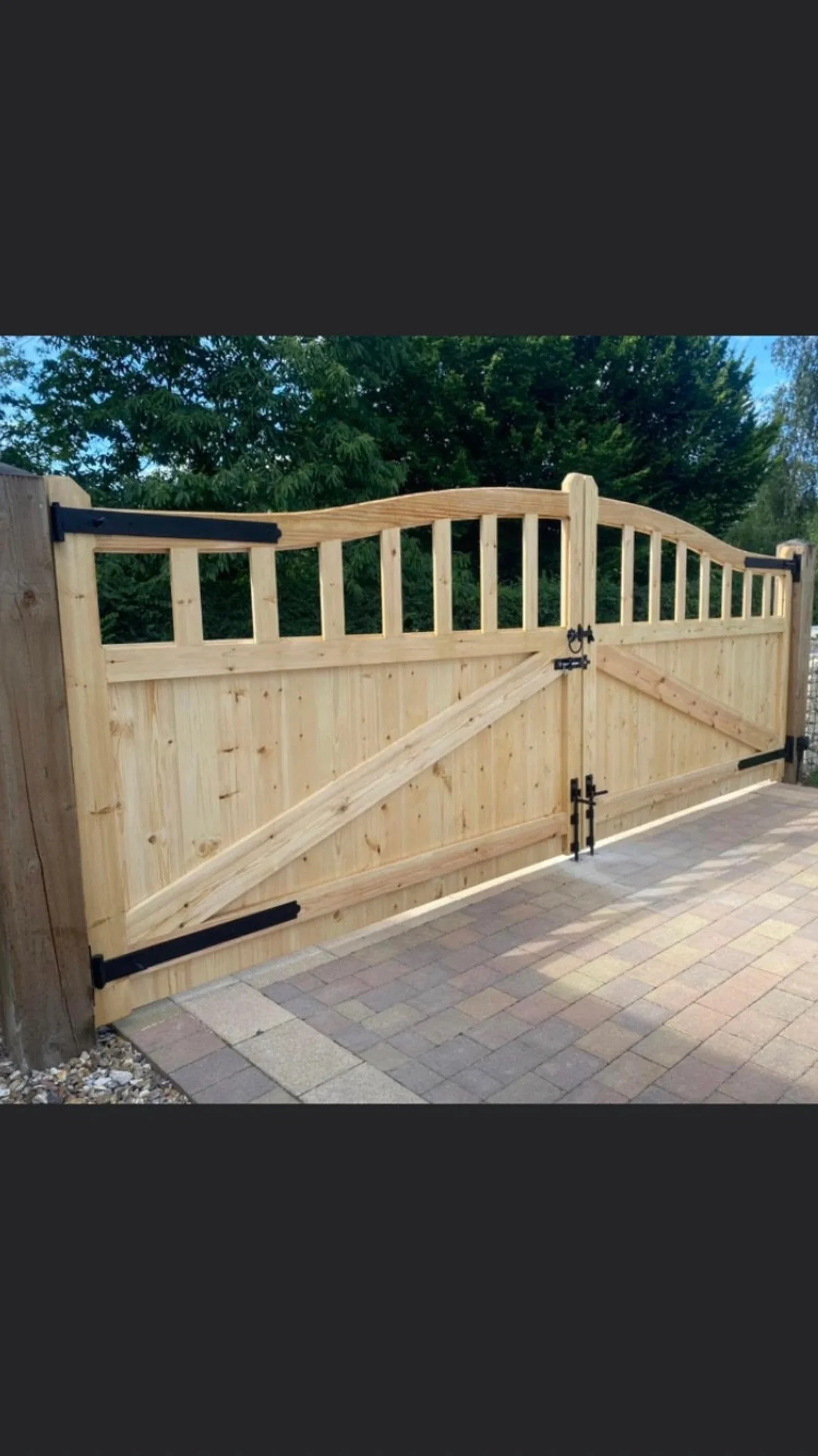 Residential gate installation after photo Gatesville.