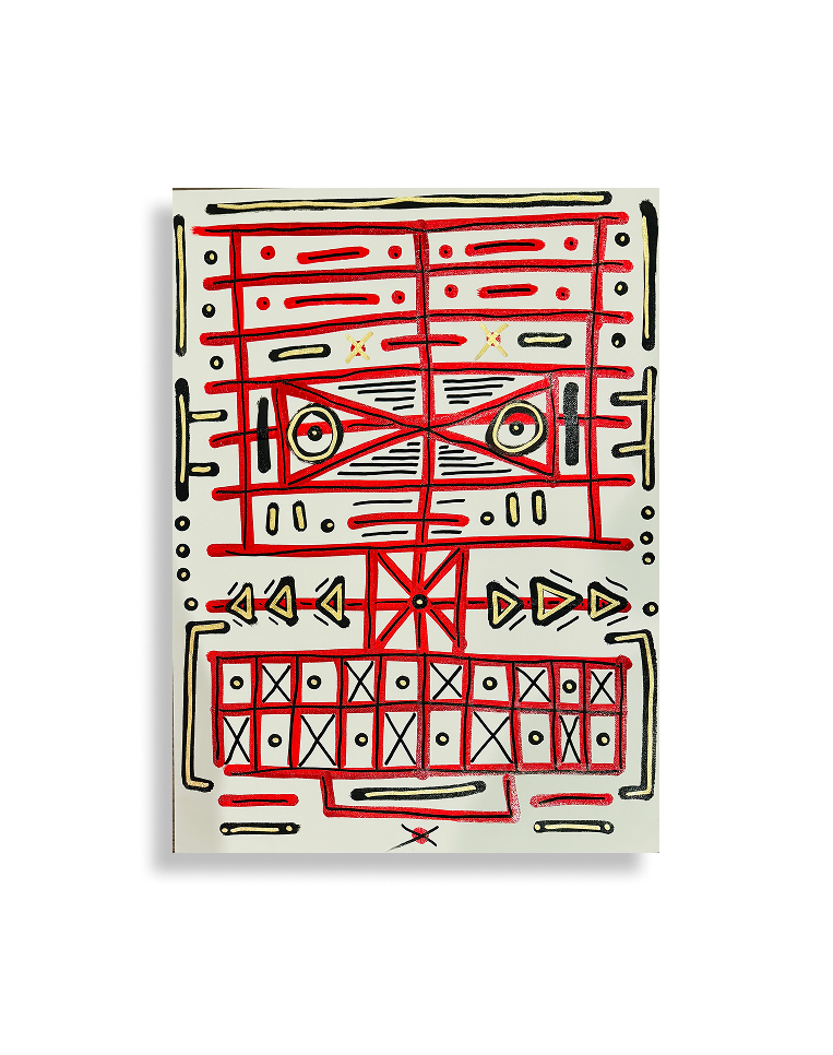 THE_ORIGINAL_VAULT // #116 = “BLOCKHEAD” (24IN X 18IN // 60.96CM  X 45.72CM)