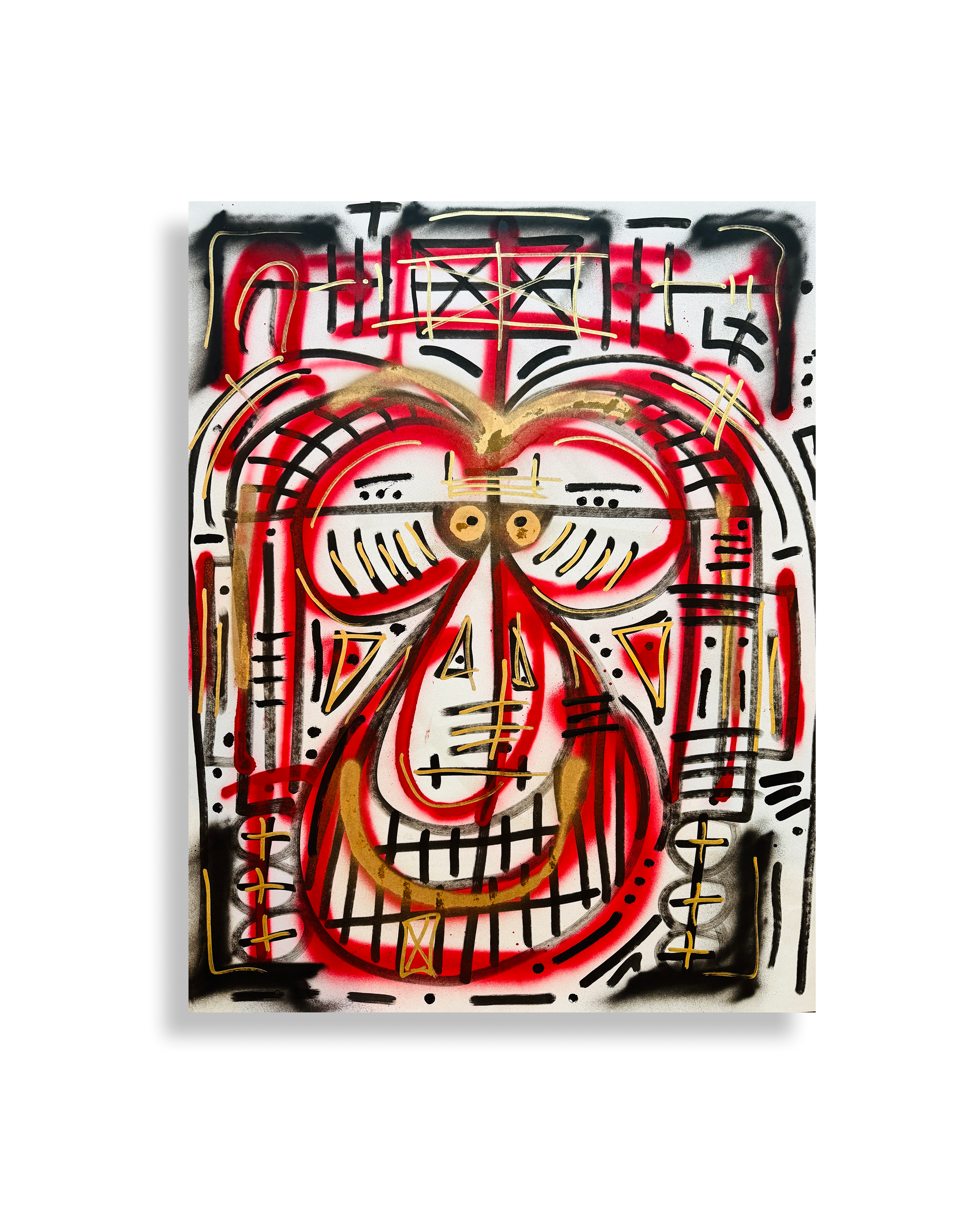 THE_ORIGINAL_VAULT // #104 = "MR_BABOON_FACE" (28IN X 22IN // 71.12CM X 55.88CM)