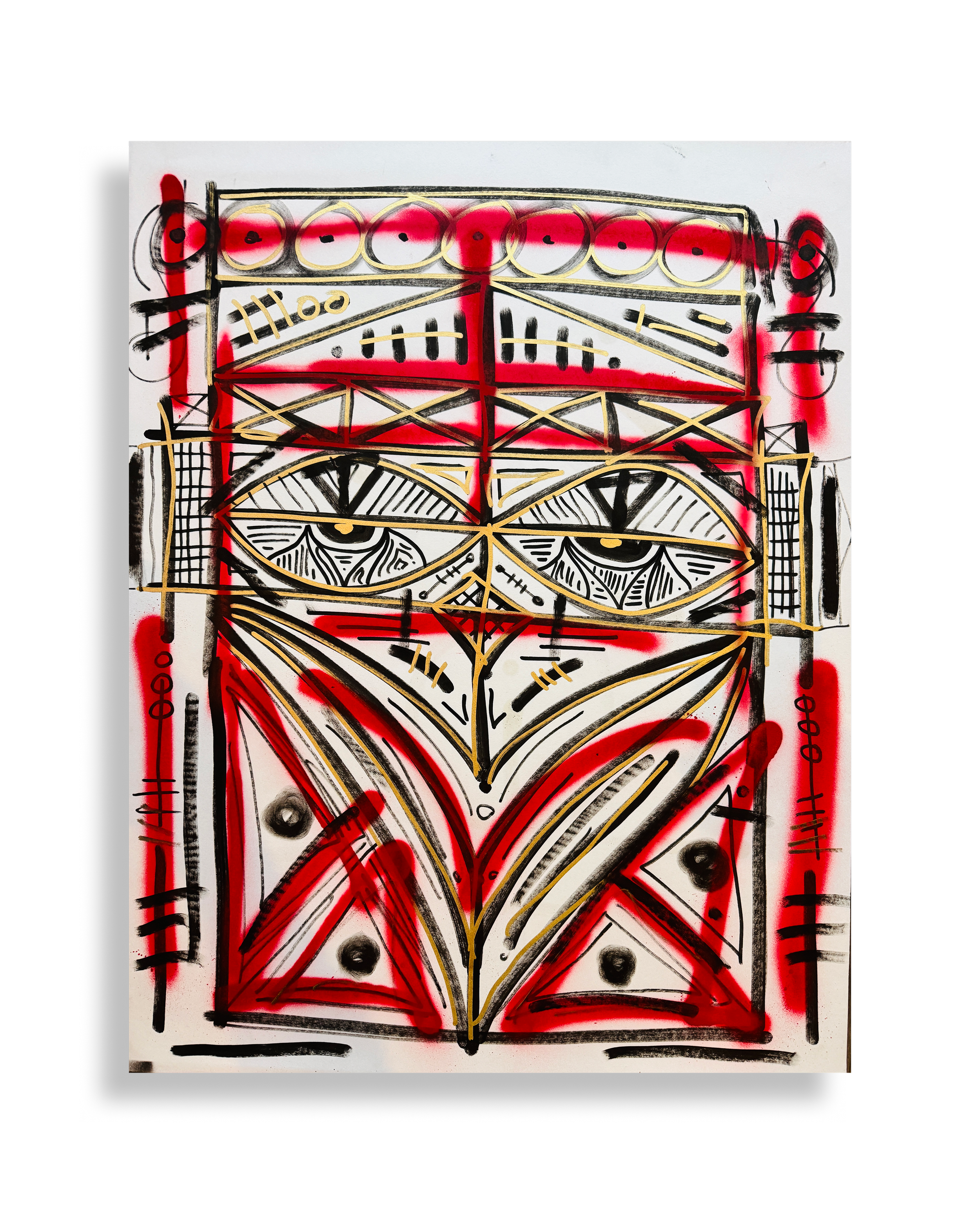 THE_ORIGINAL_VAULT // #106 = "RECTANGLE_OWL" (28IN X 22IN // 71.12CM X 55.88CM)