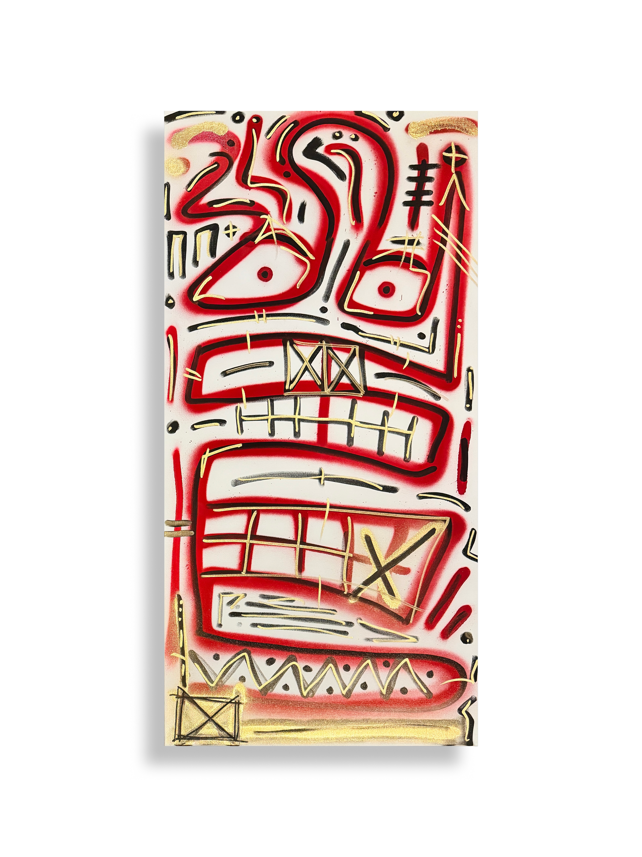 THE_ORIGINAL_VAULT // #102 = "RED_MAN" (36IN X 18IN // 91.44CM X 45.72CM)
