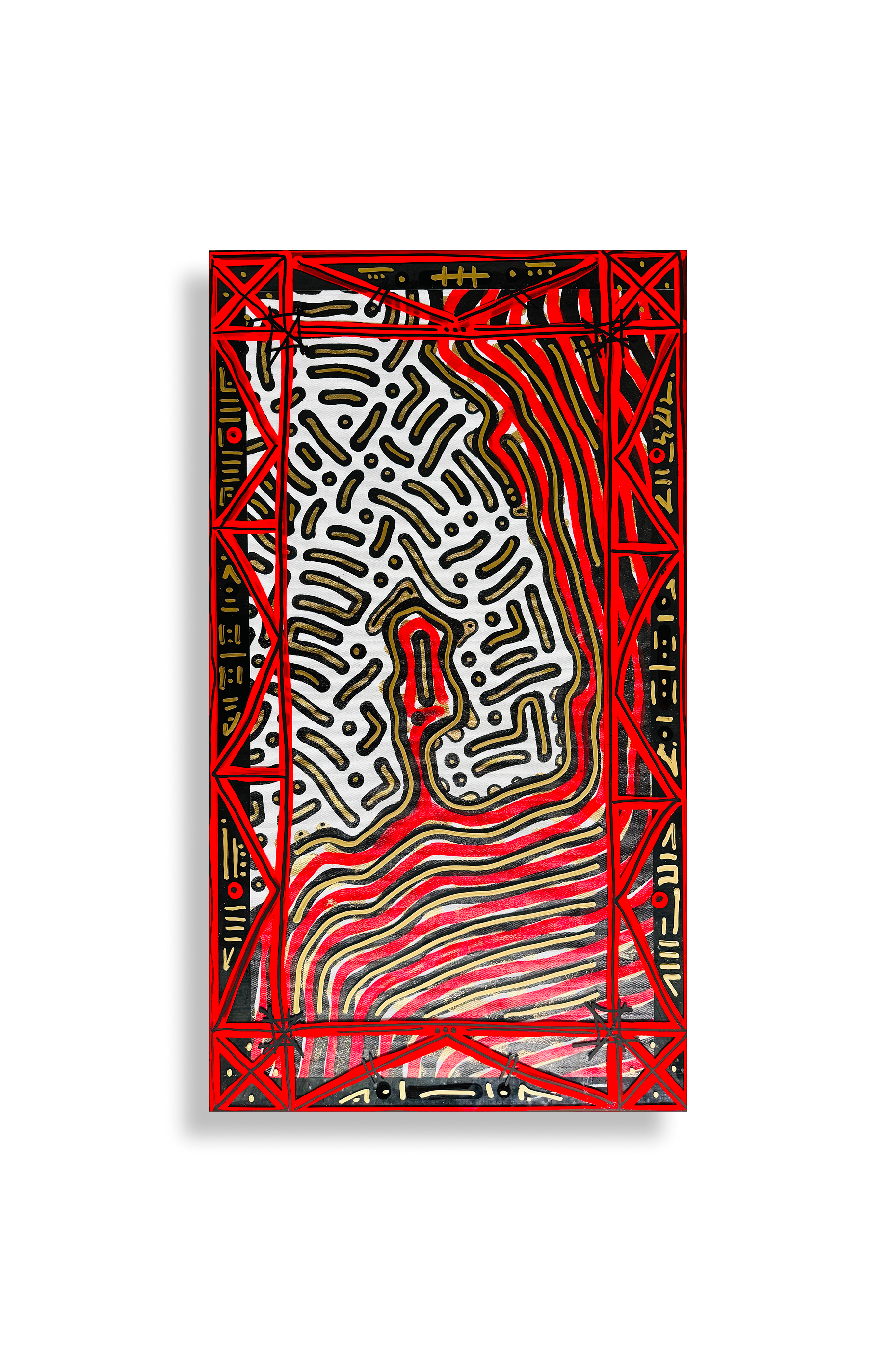 THE_ORIGINAL_VAULT // #114 = “1_RED_FRAME” (34.5IN X 16IN // 87.63CM X 40.64CM)