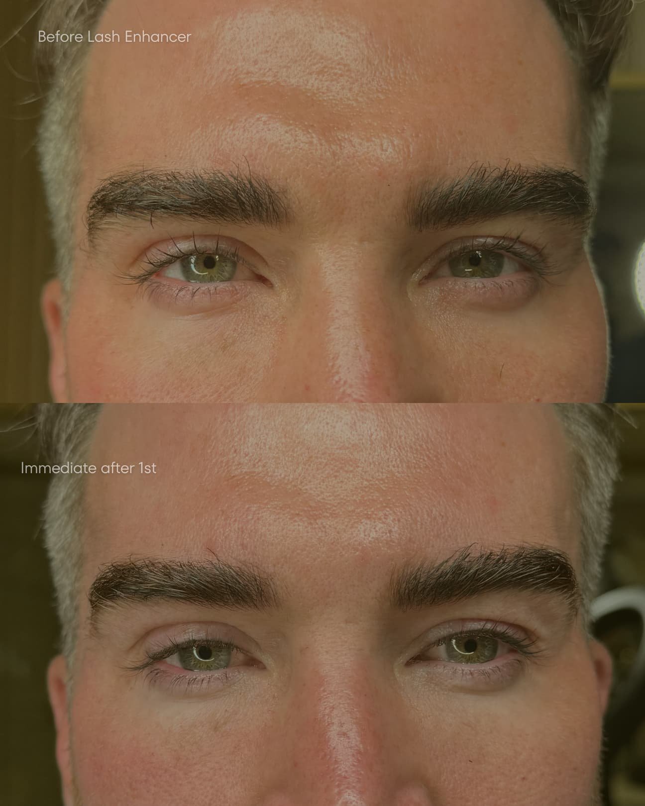 Subtle lash-enhancer permanent eyeliner treatment for men at Elite PMU London.