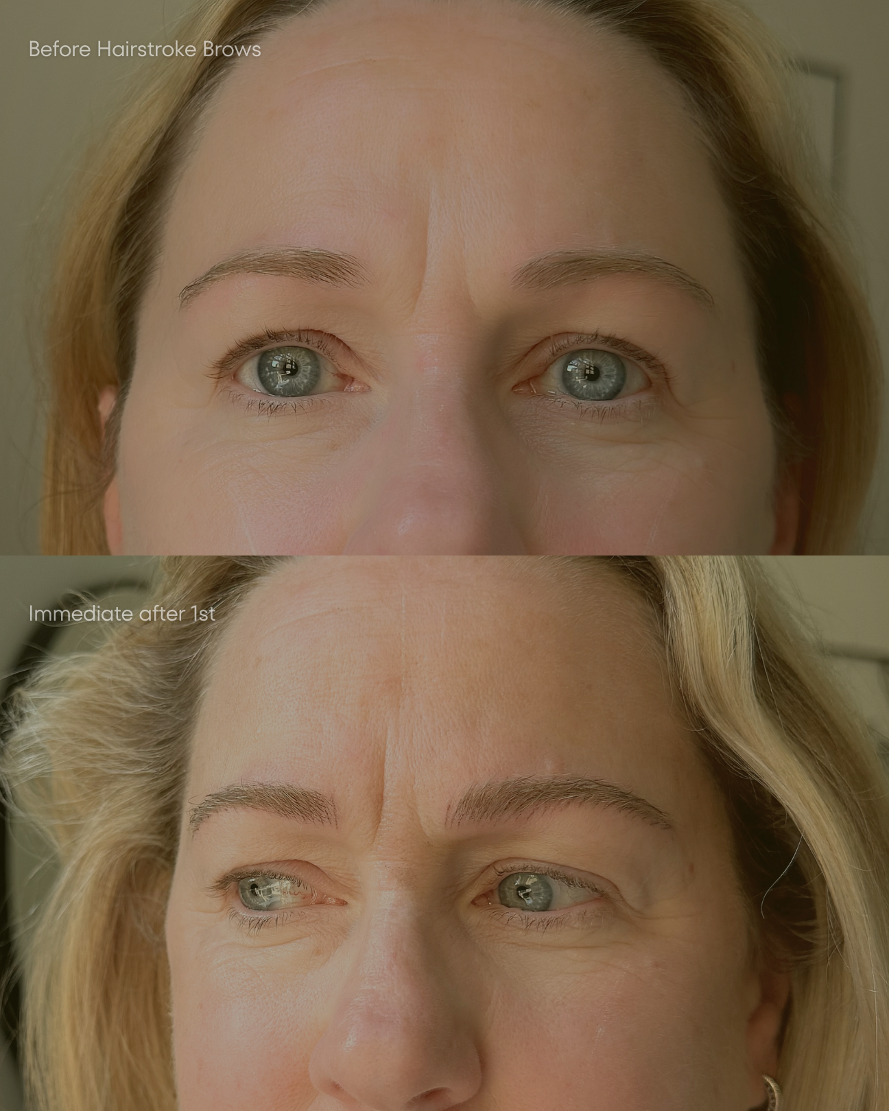 Nano Hairstroke Brows on my client