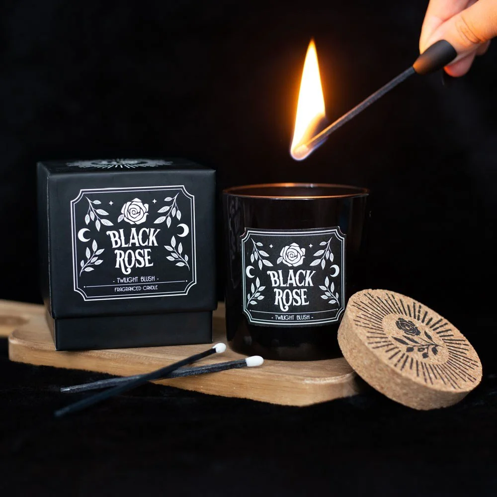 Midnight Ritual Candle - Black Rose