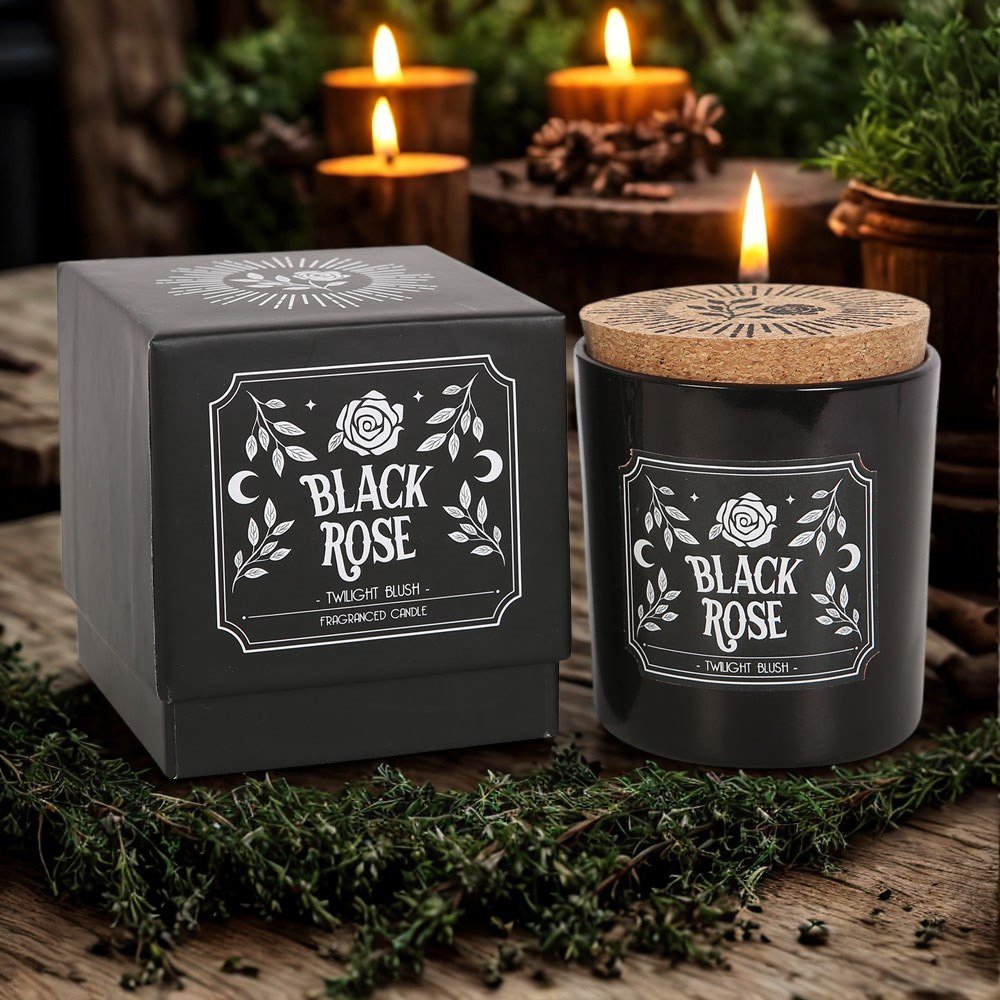 Midnight Ritual Candle - Black Rose