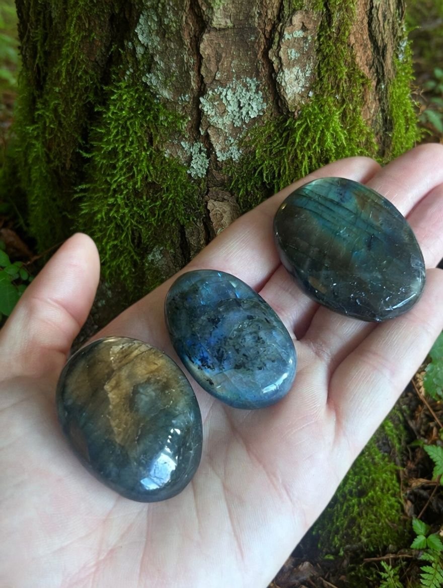 Labradorite Palm Stone