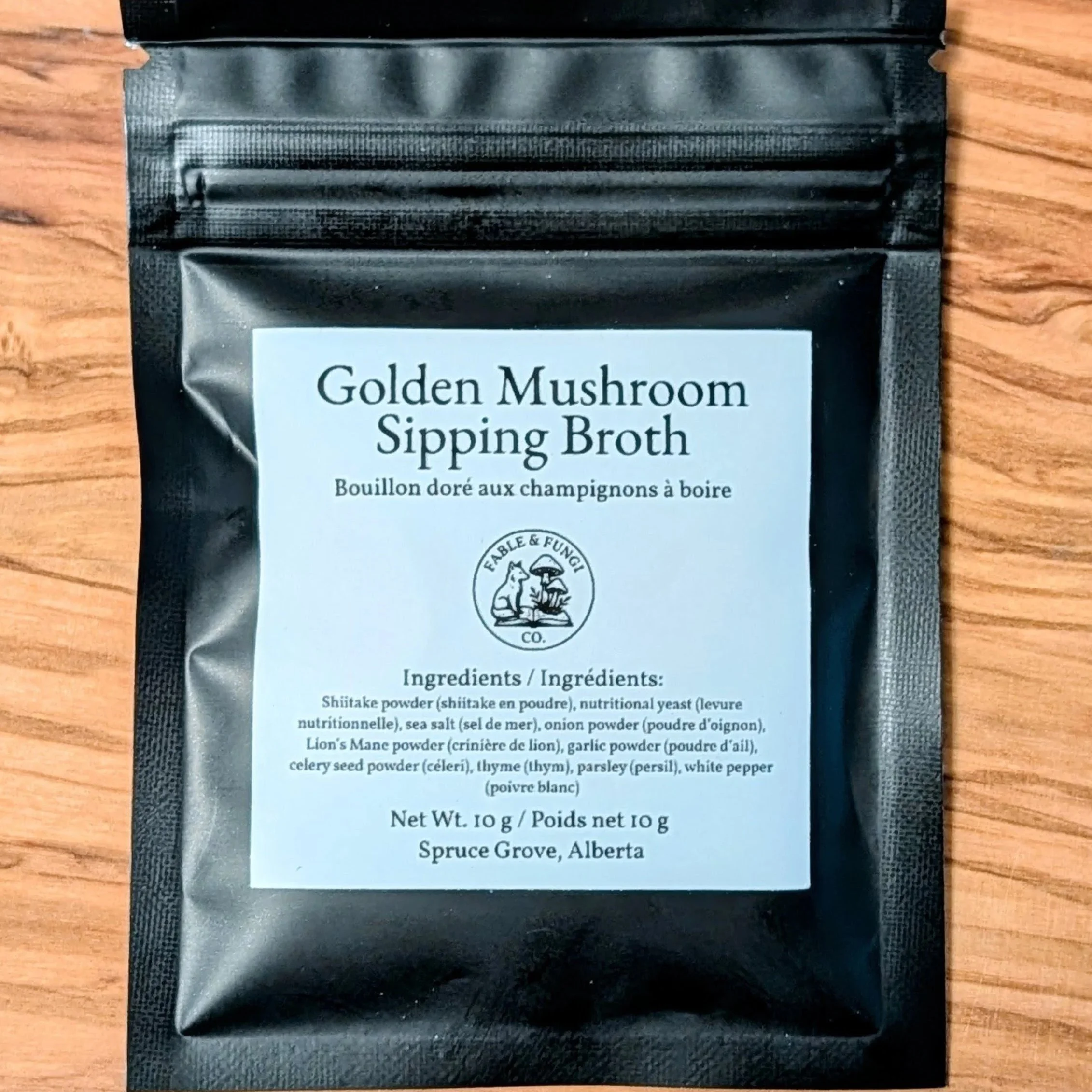 Golden Mushroom Broth - Individual Sipping Packet