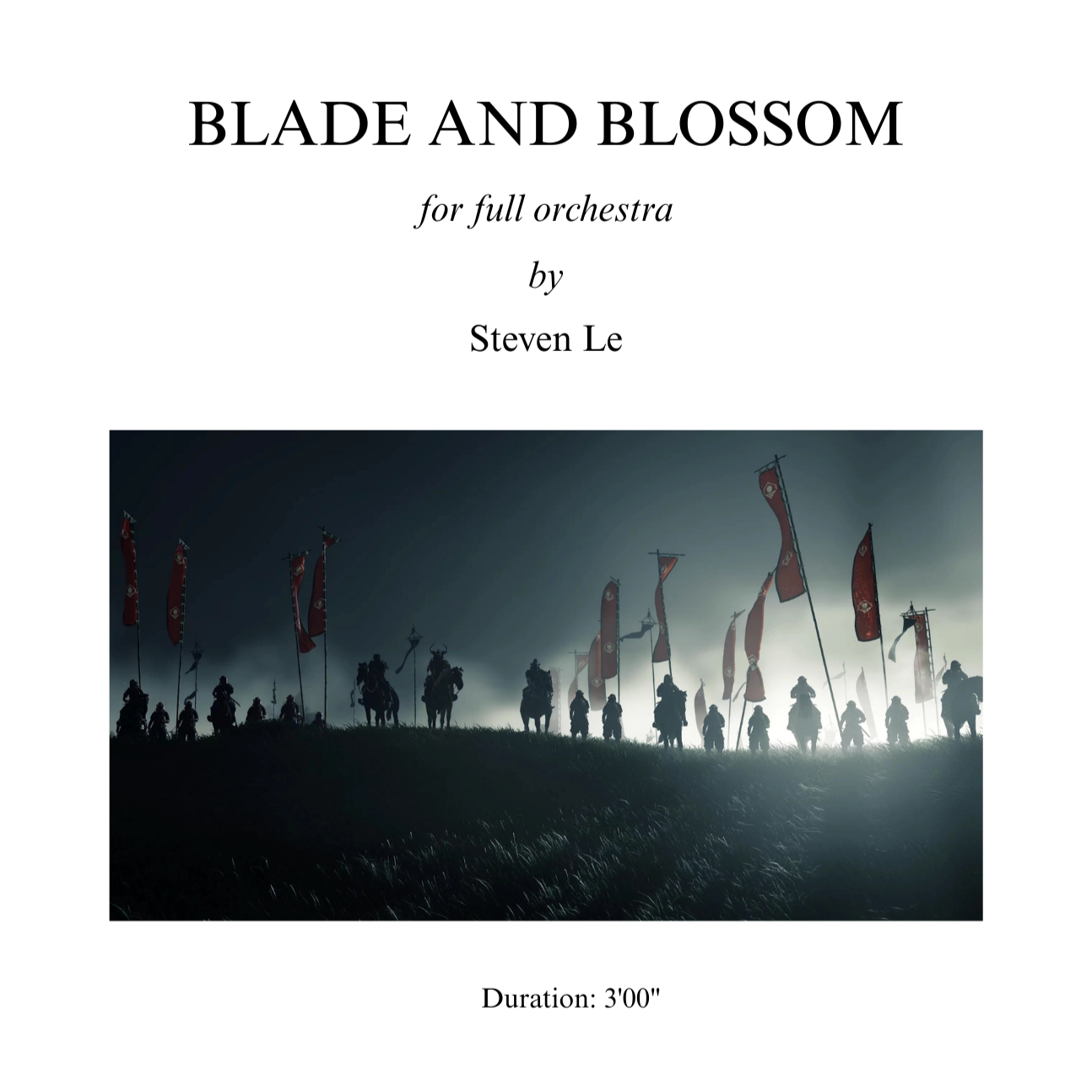 BLADE AND BLOSSOM FULL ORCHESTRA SCORE