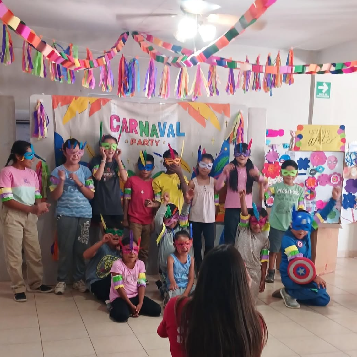 Kids celebrating the end of spring