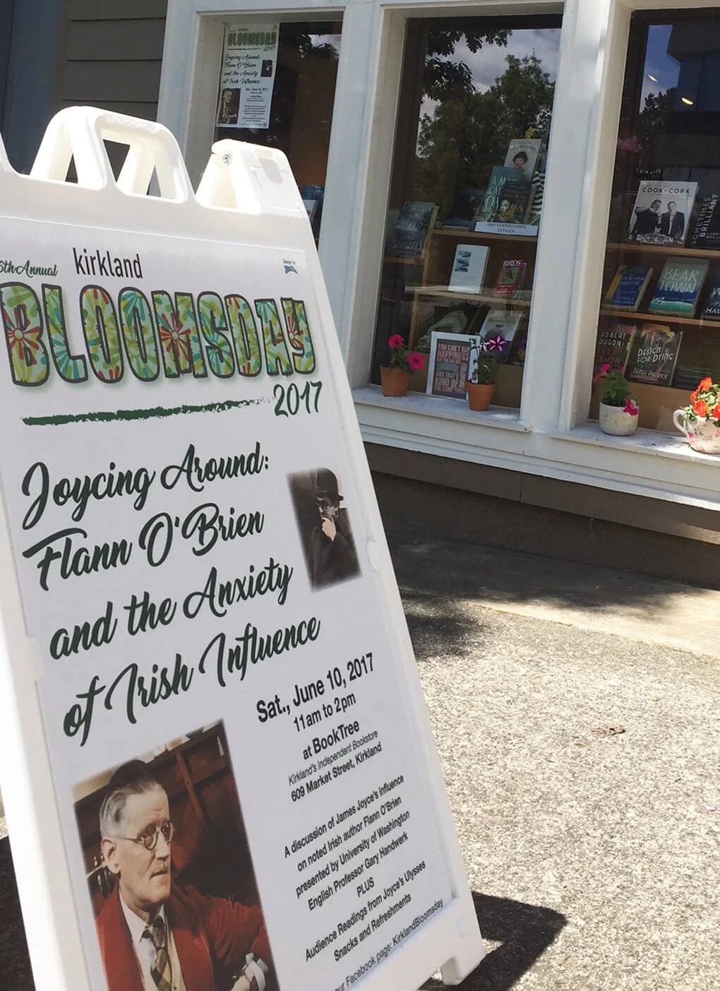 Bloomsday A-Frame.JPG