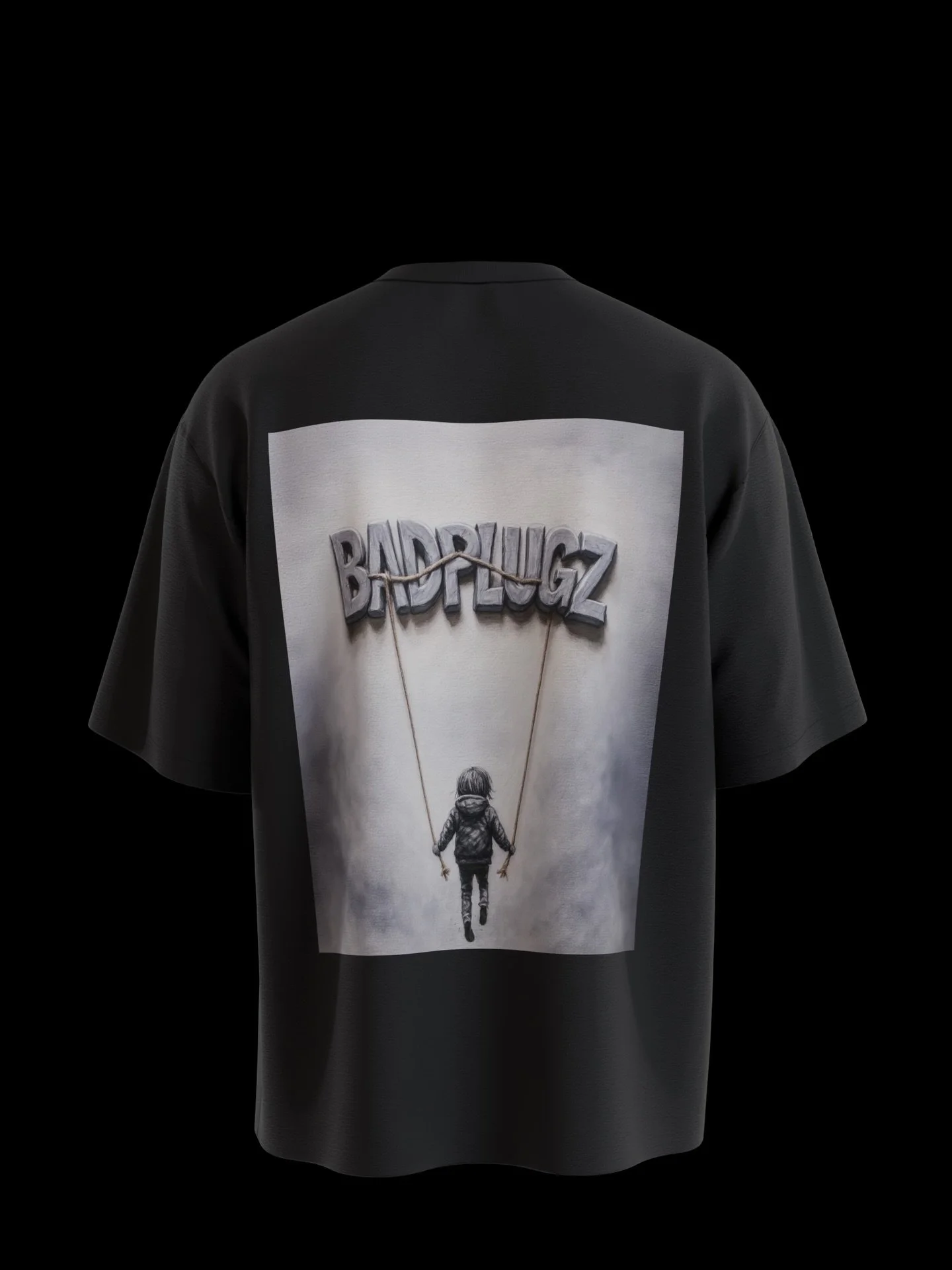 Badplugz Tee. 
Made with 100% cotton and 250 GSM . 
Great for summer outings .