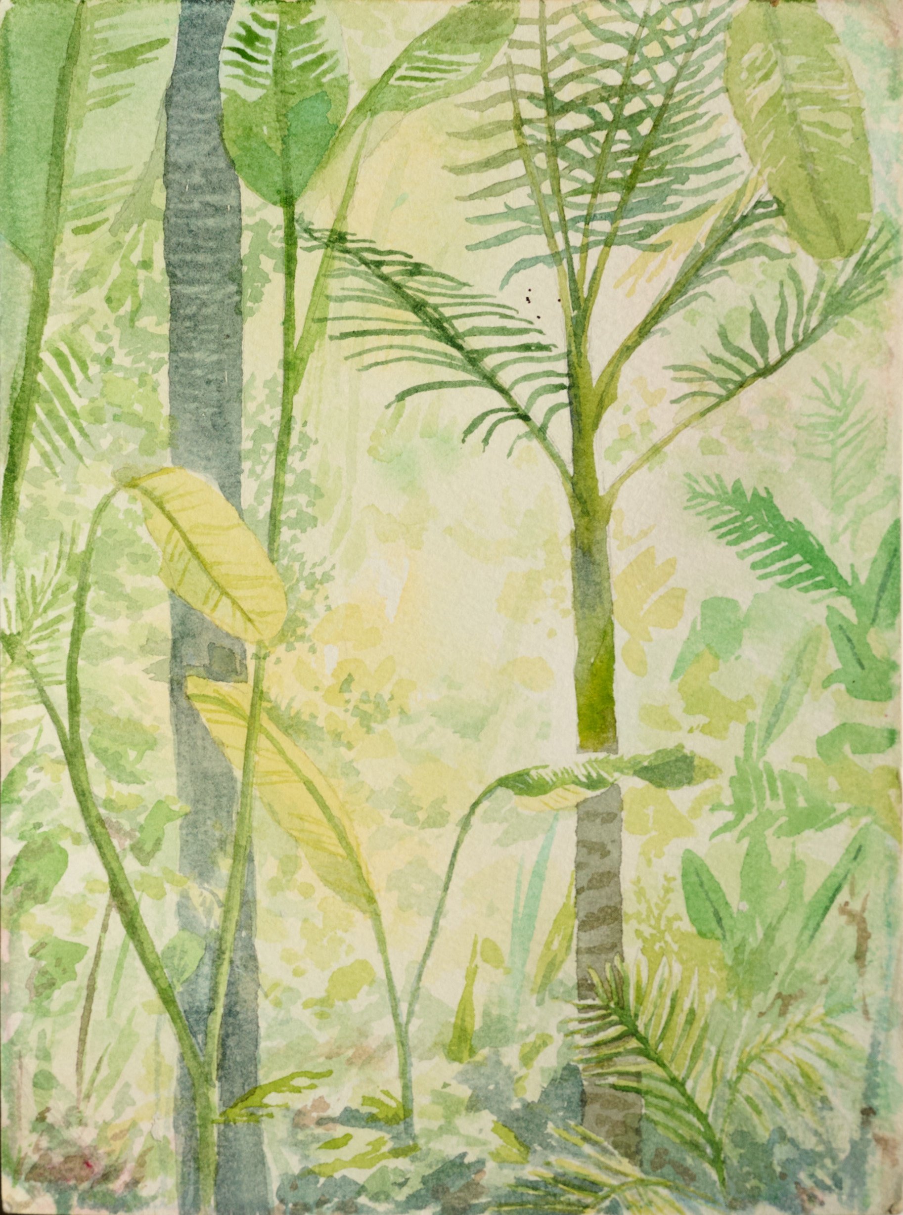 Light Echoes- Watercolor 5" x 7" Print