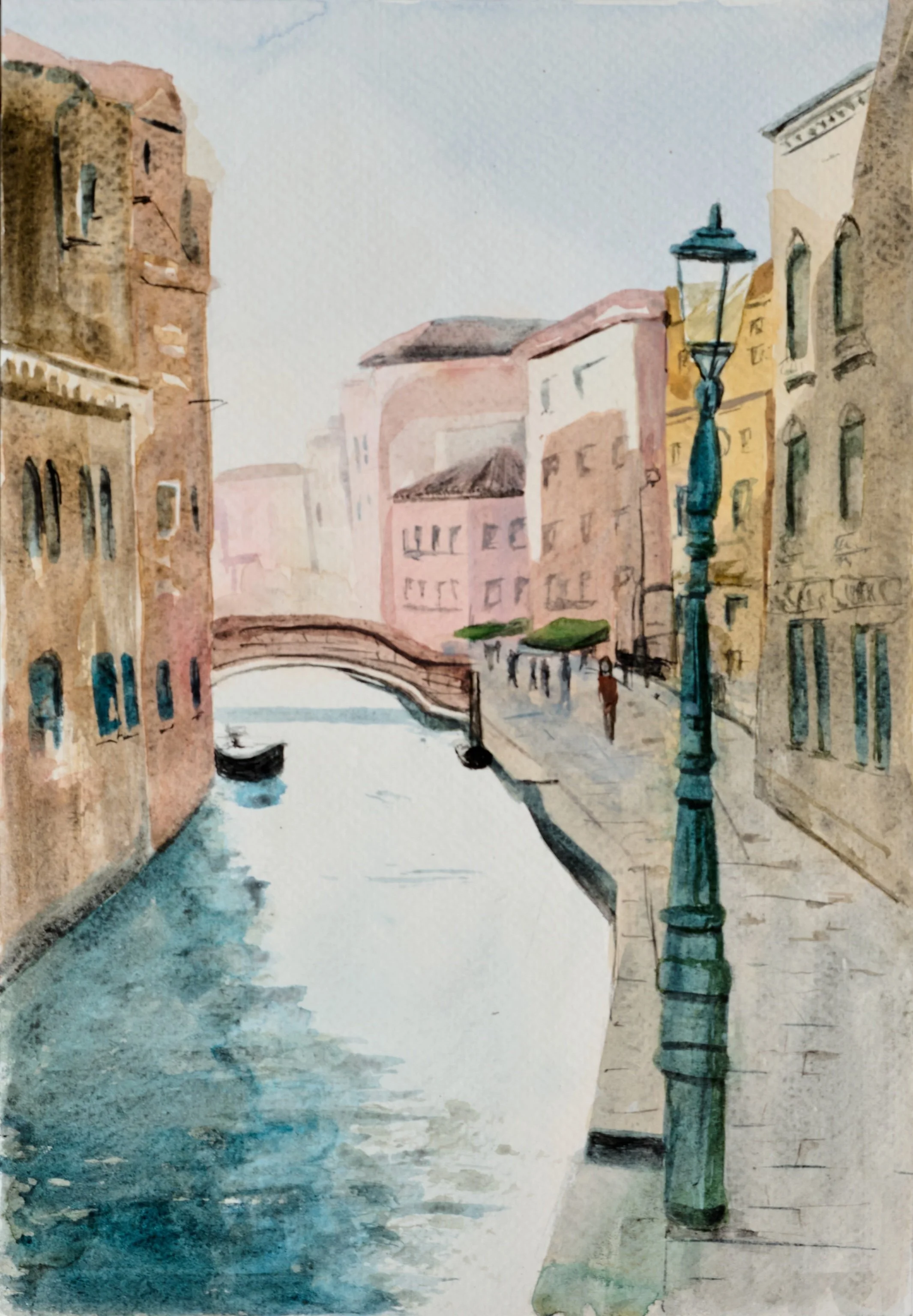 Venezia Blues- Watercolor 5" x 7" Print