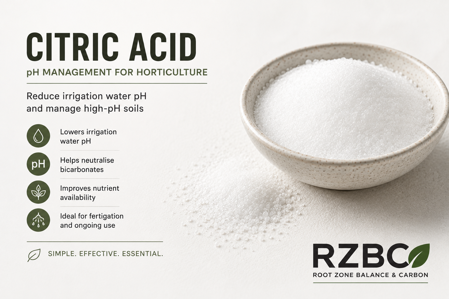 Citric Acid – Horticultural pH Management