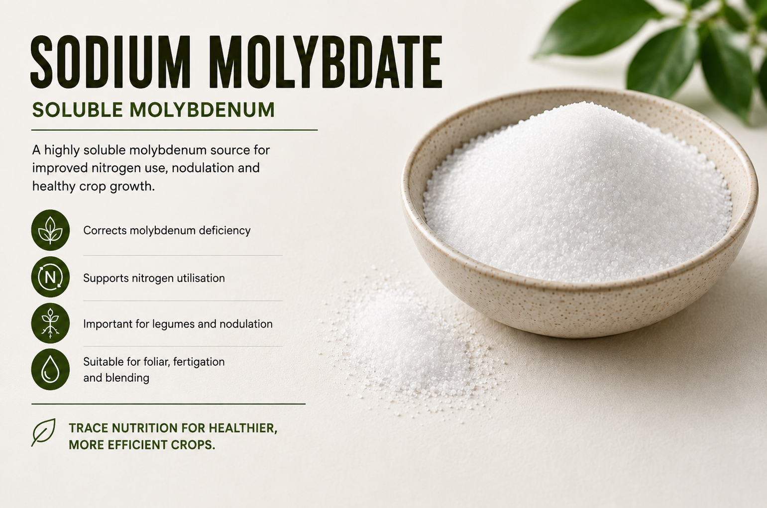 Sodium Molybdate – Soluble Molybdenum Fertiliser
