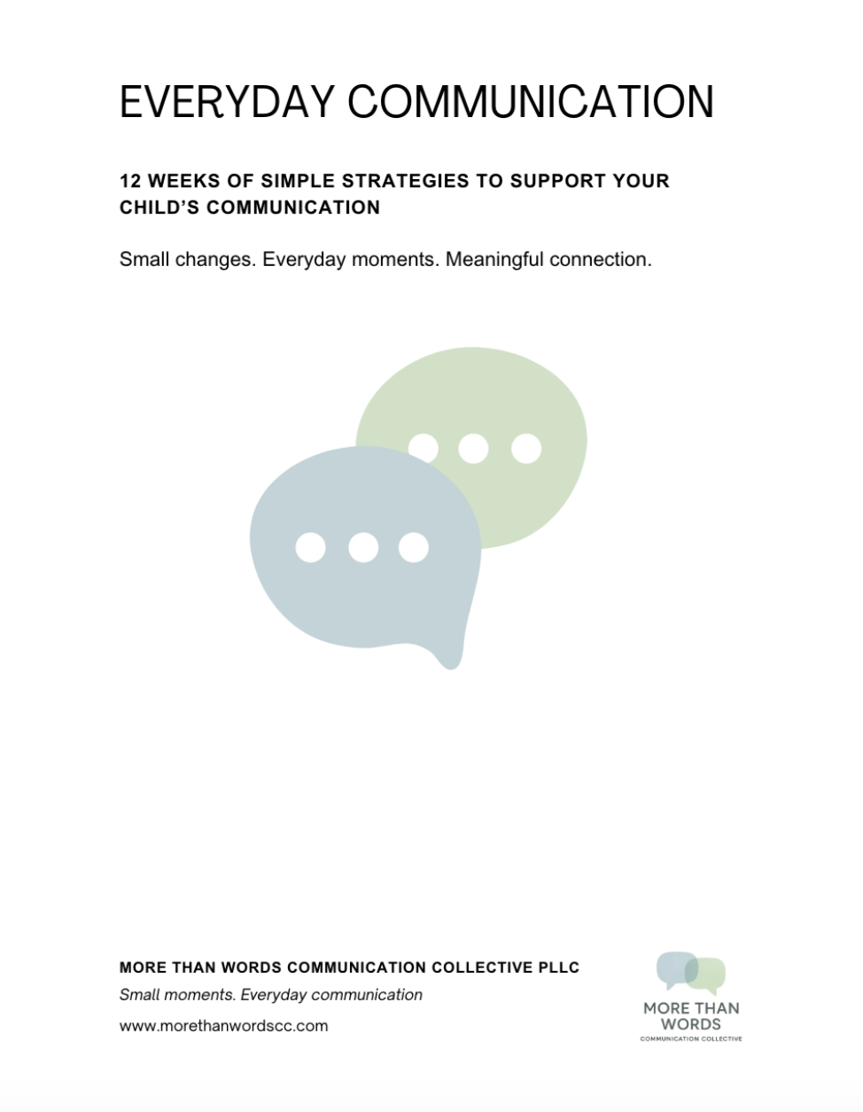 Everyday Communication: 12 Weeks of Simple Communication Strategies