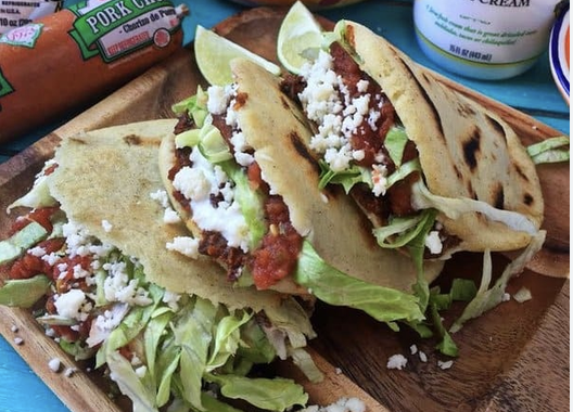 Gorditas Chorizo or Bean & queso - Mexican Street Comfort Food Cooking Class