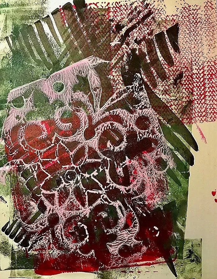 Rose garden; Print, 24x18 in