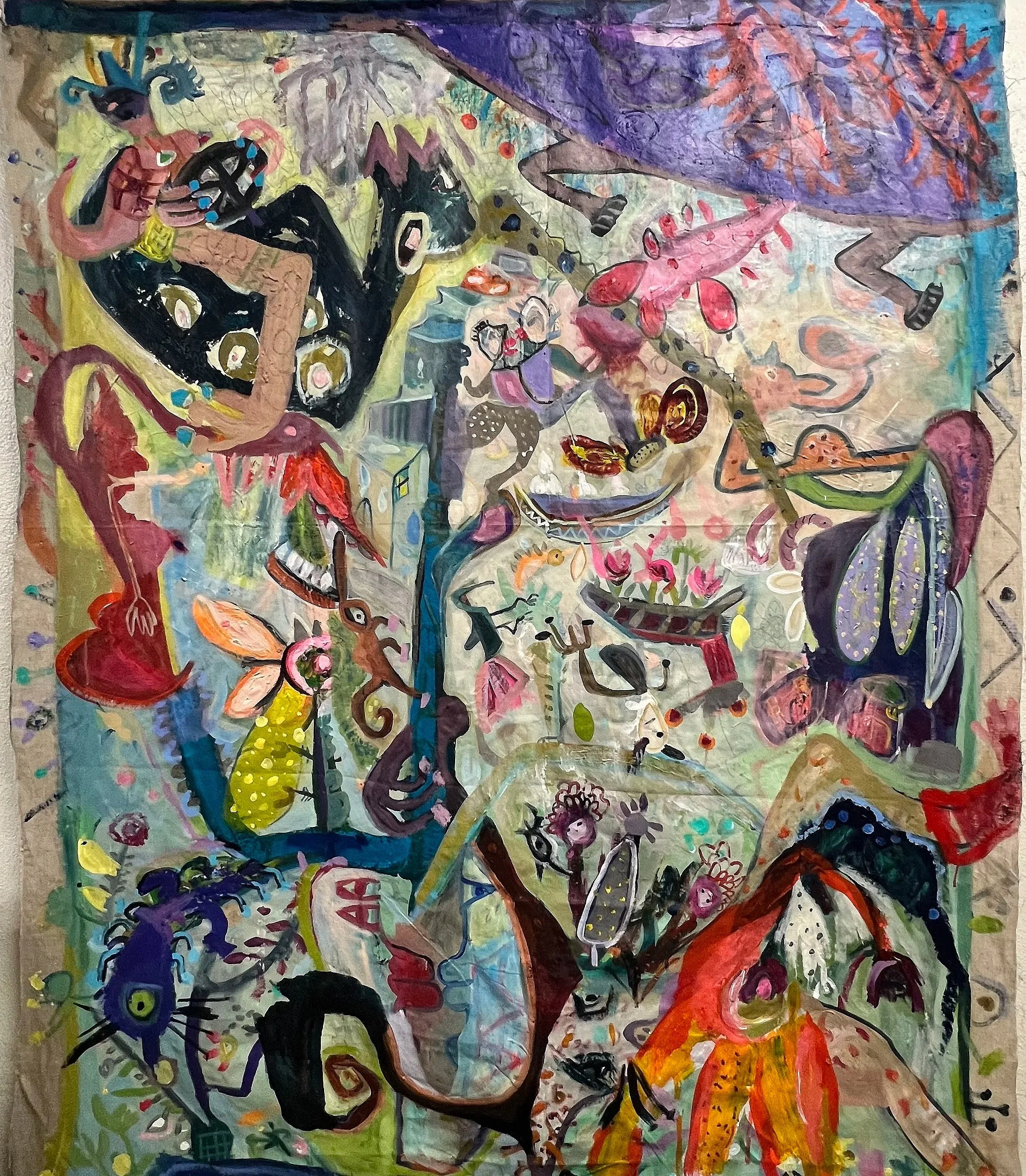 My horse; Acrylic on canvas; 84x 72 in