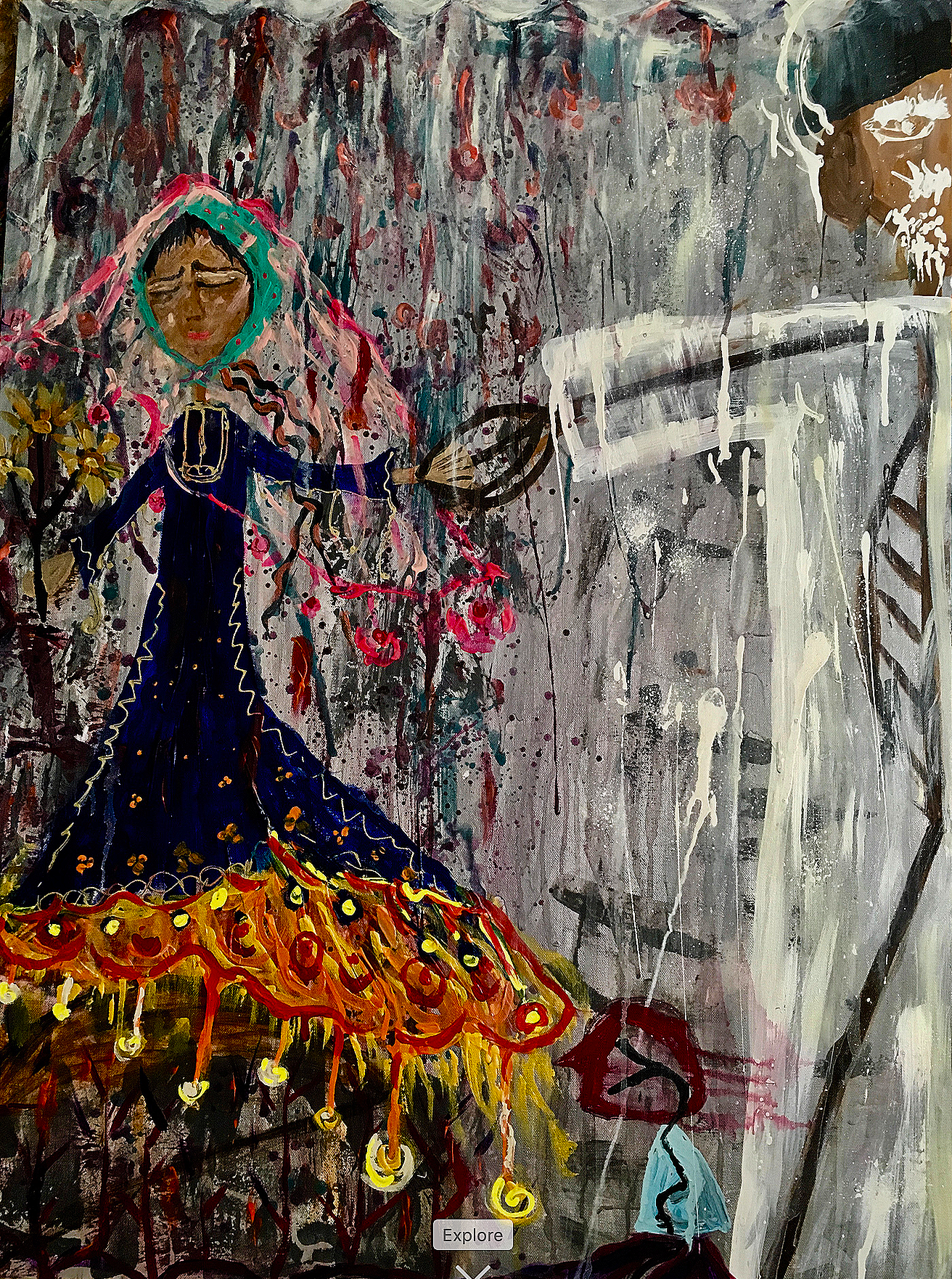 Egg; Acrylic on canvas; 32x24 in