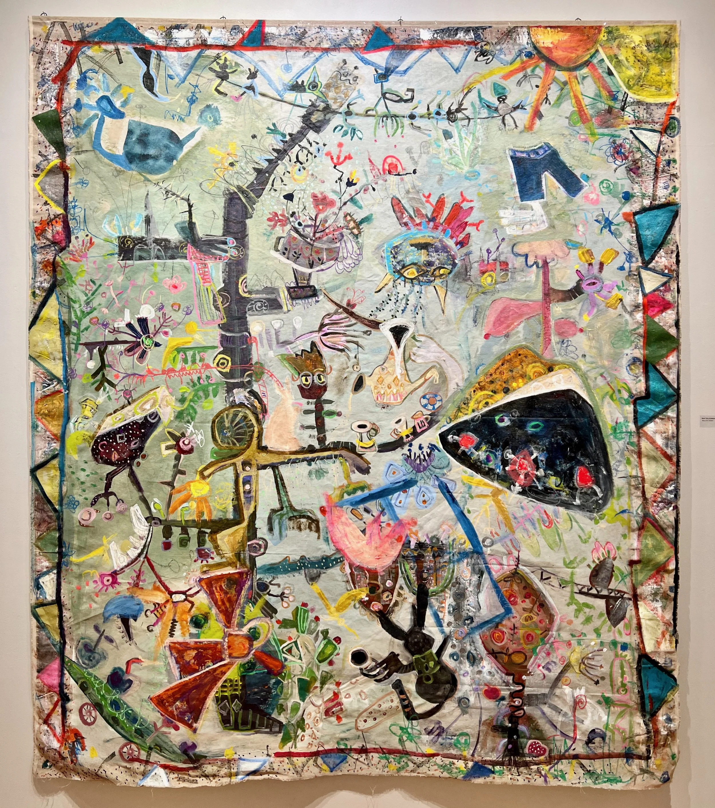 Trumpet; Acrylic on linen; 84x72 in