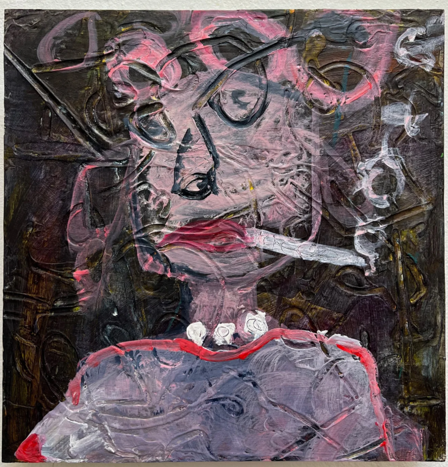I was good, you know...; Acrylic on wood; 15x15 in