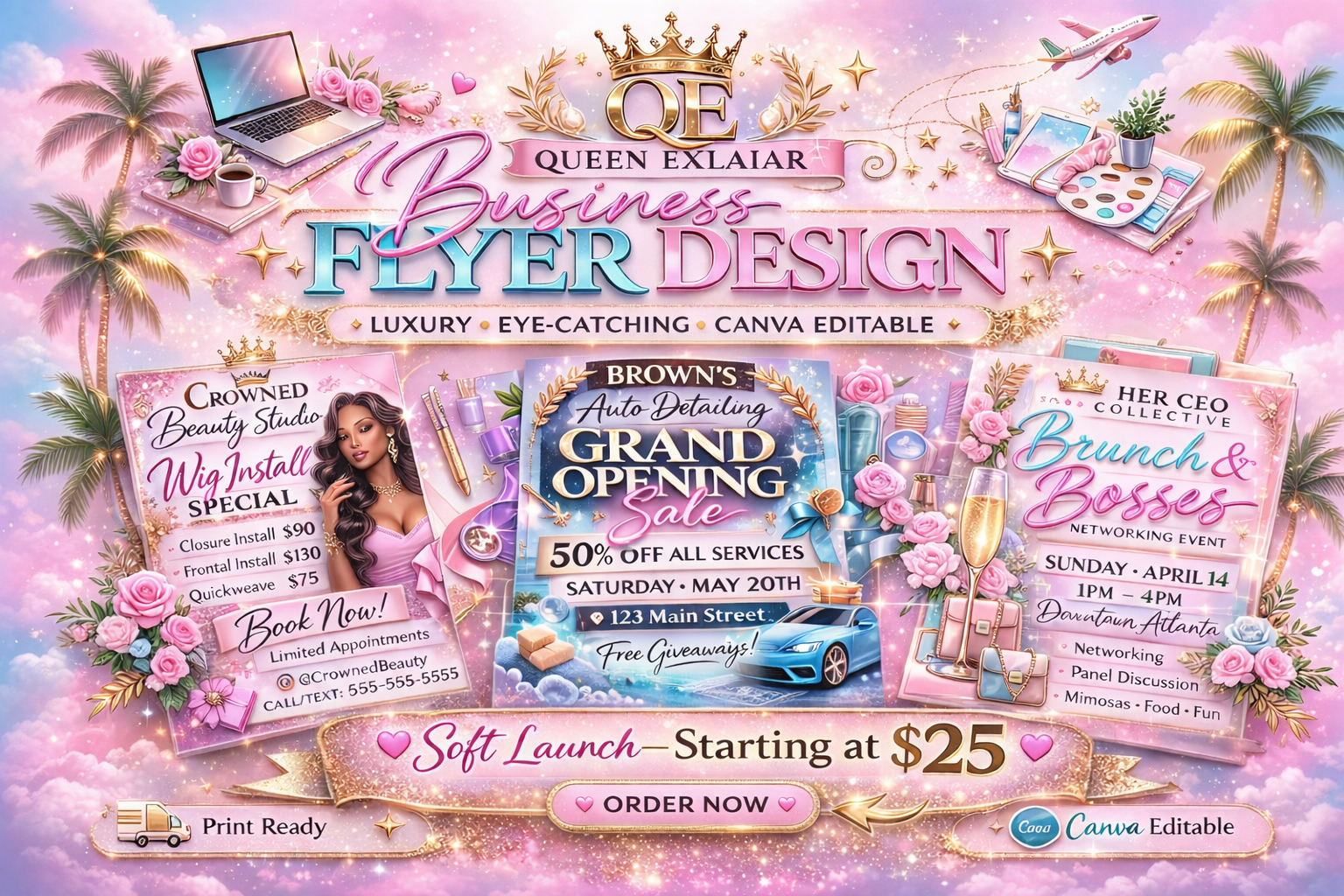 Custom Luxury Flyer Design – Soft Launch $25