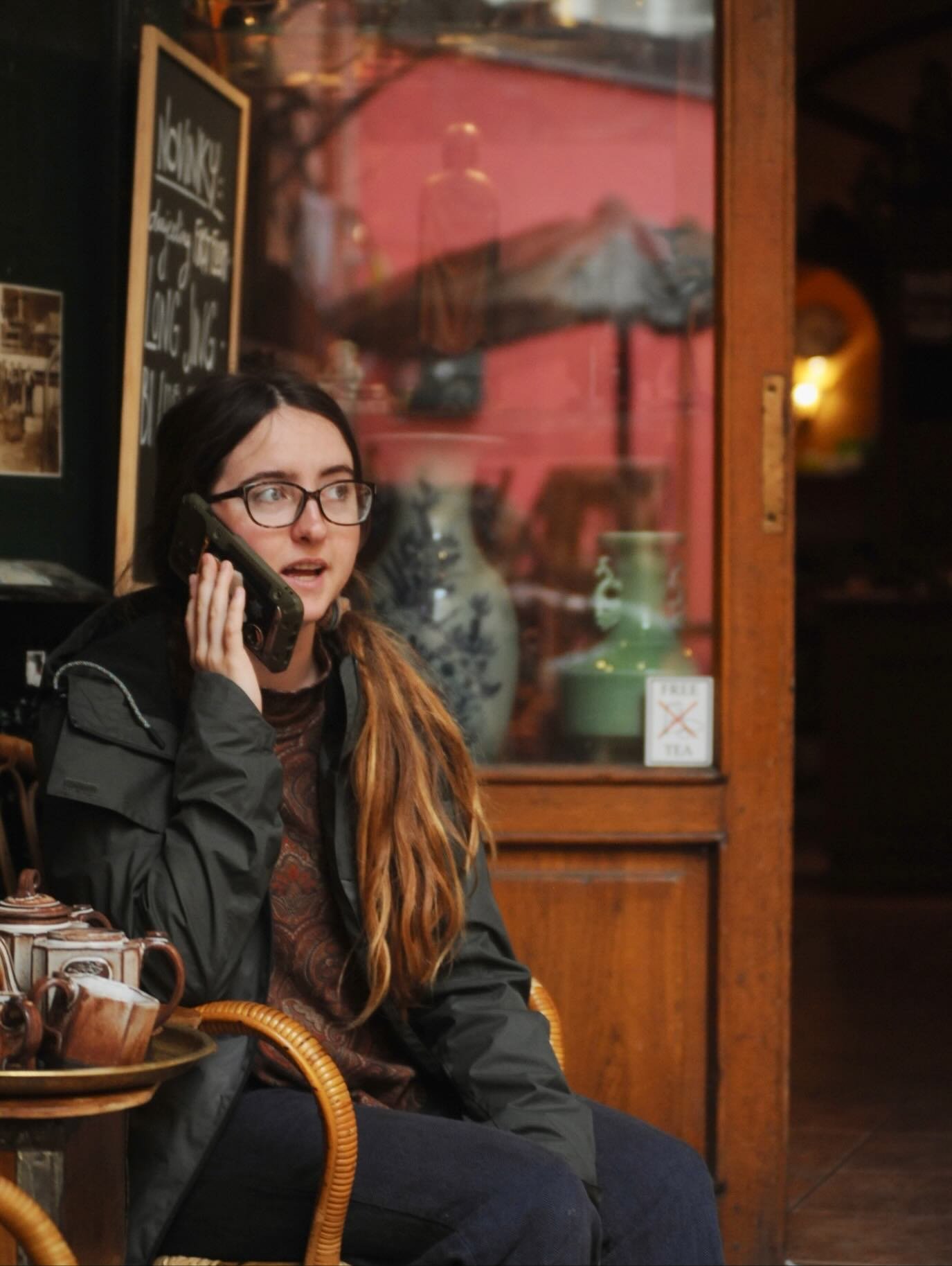 Ari and I spent most of our only day in Prague watching rain fall sheltered by the courtyard of the first ever dobra tea.
