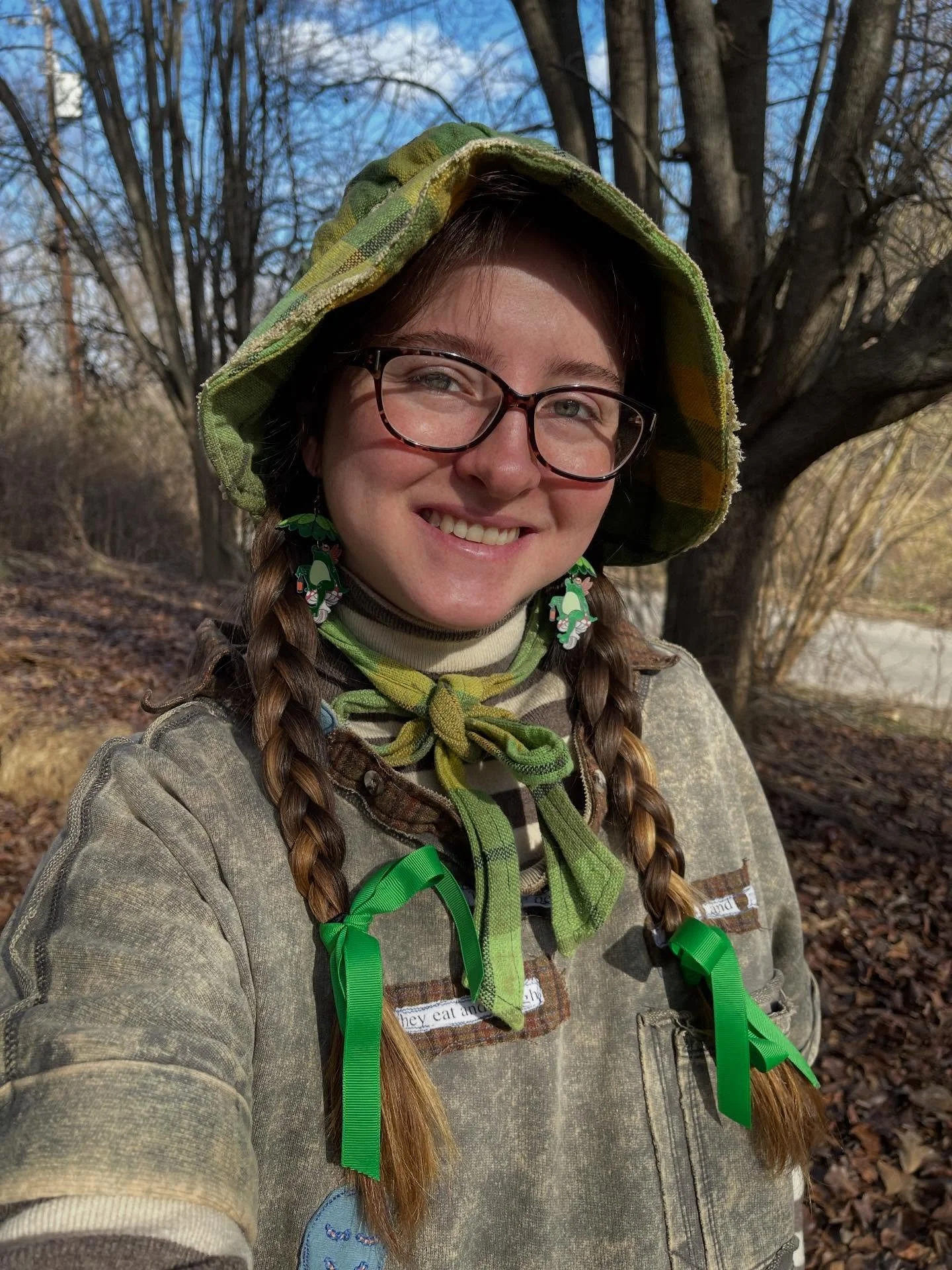 Today&rsquo;s west asheville saga of whimsy &amp; ribbons &amp; trying to shake this baby out! 💗💚🤍🩵🎀