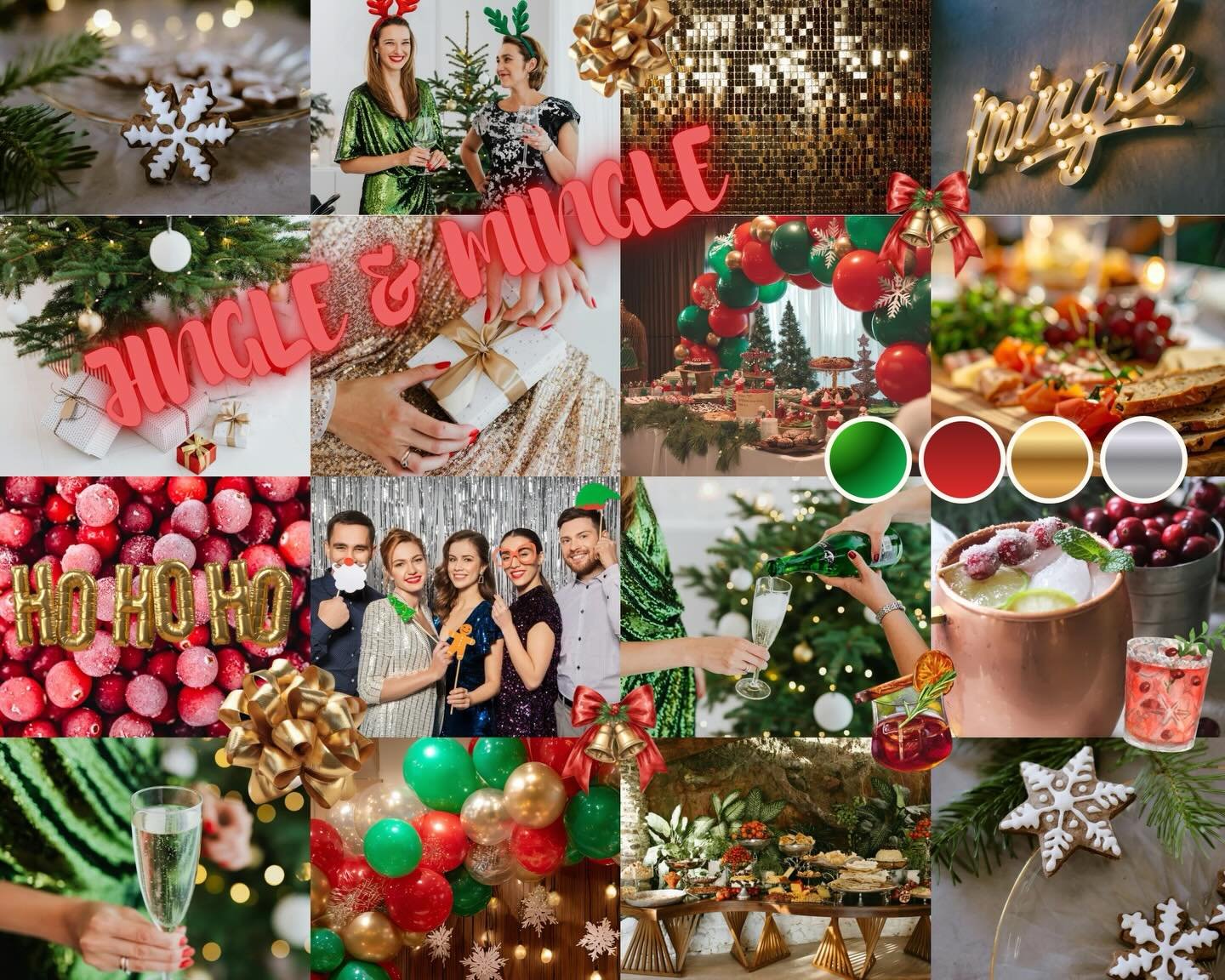 ✨Mood Board Monday✨
This week&rsquo;s theme: Jingle &amp; Mingle 🎄🎁🥂
Because your team deserves more than sheet cake ✨🎄Throw an elevated company holiday party with thoughtful details and festive flair 🍸🎉 #TeachersTouch #EventPlanner #PartyPlann