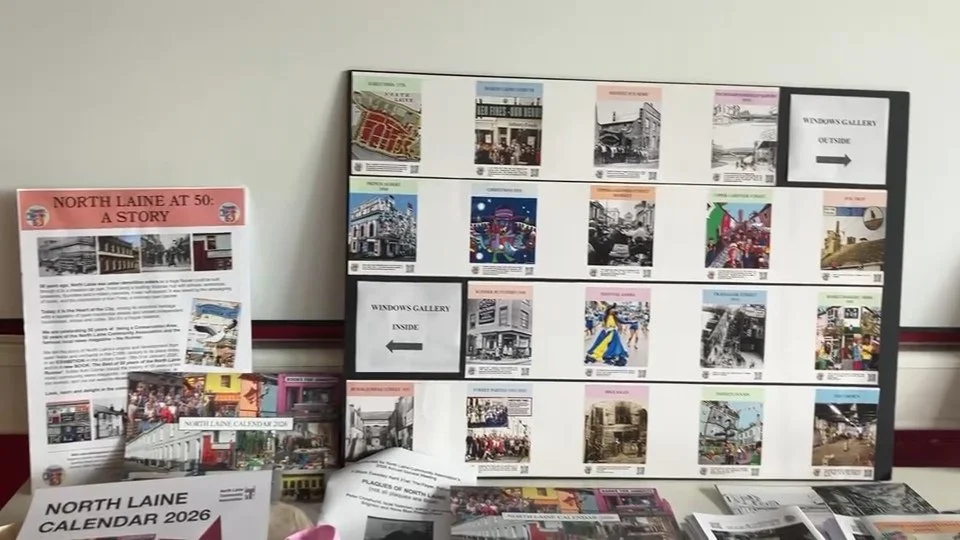 Part of North Laine Community Association’s display boards in the Elms Cafe