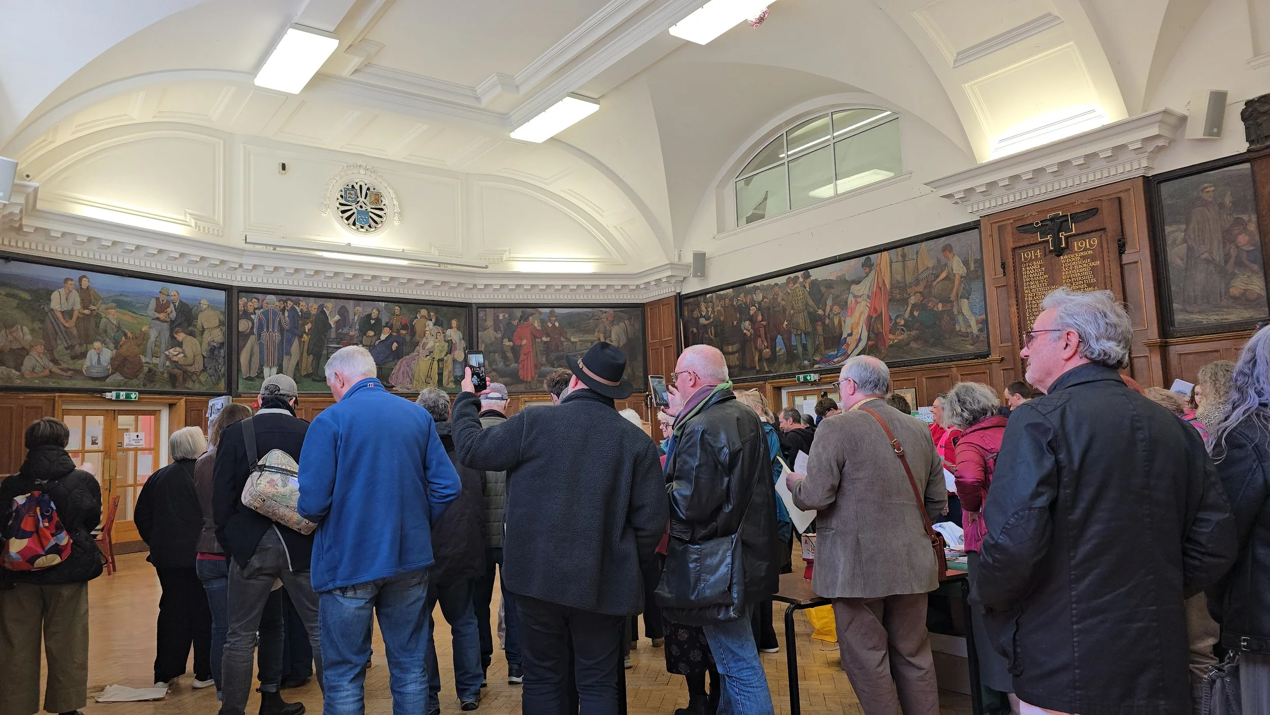 …before closing the festival with a group rendition of the school song