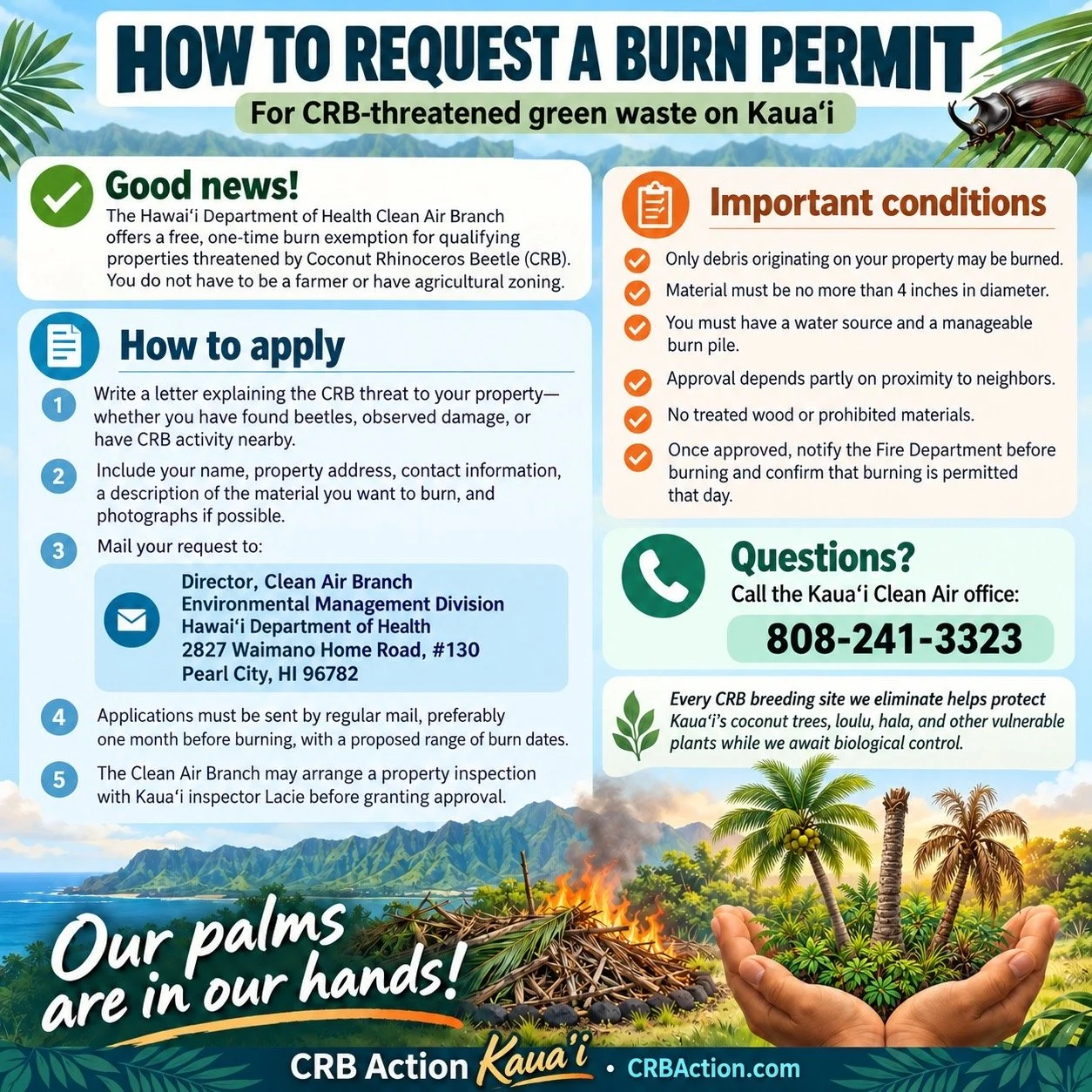 Burning Green Waste: Burn Permits on Kauaʻi