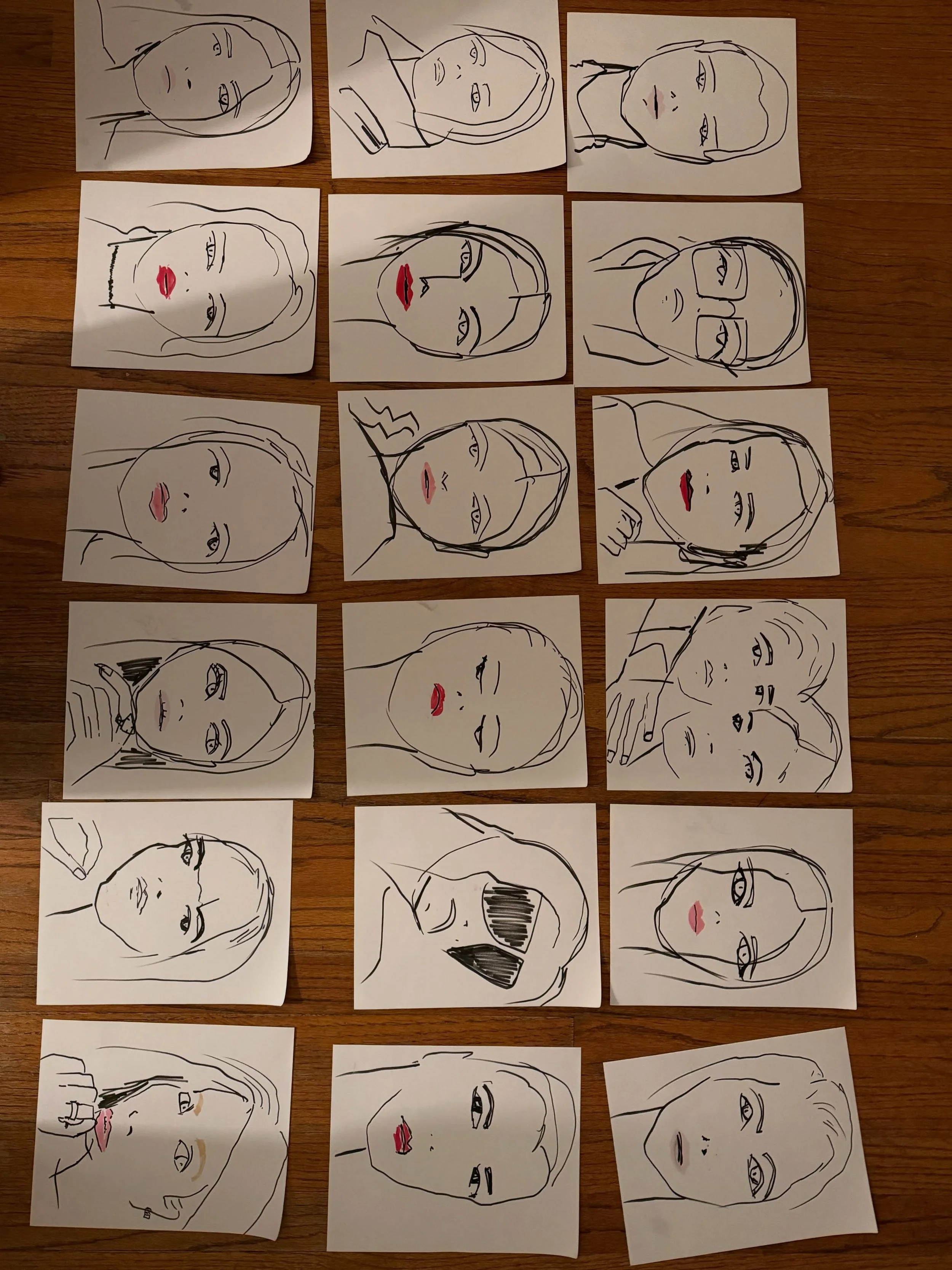 All in a nights work #heatherjenningslifestyle #fashionillustrator #portrait #croquis