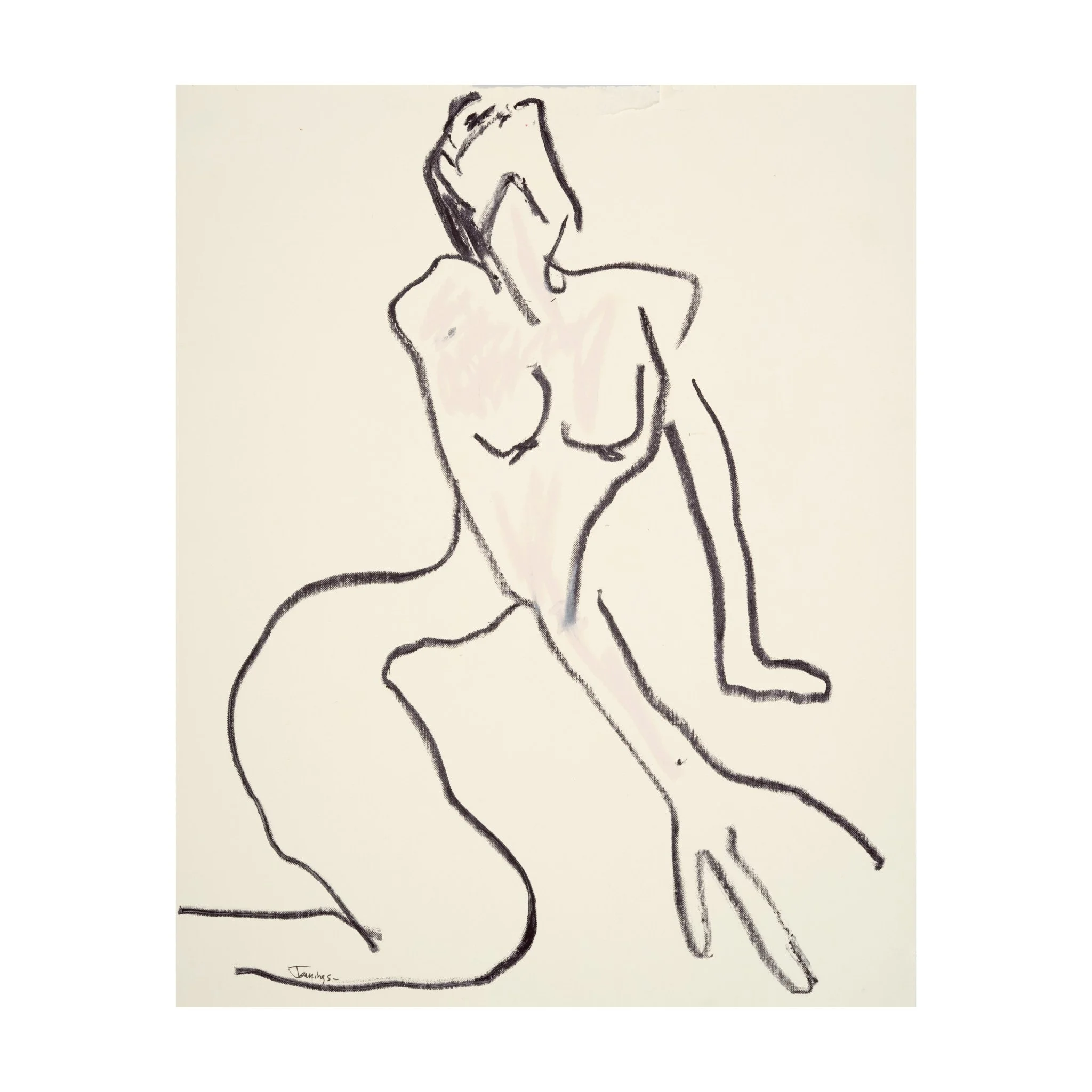 Sexy Woman Cream backround