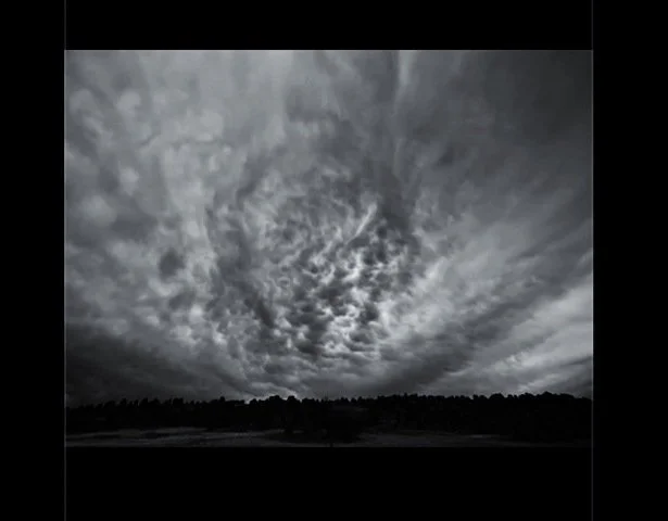 Tad Anderson - Wyoming - black and white photography - cloudy sky