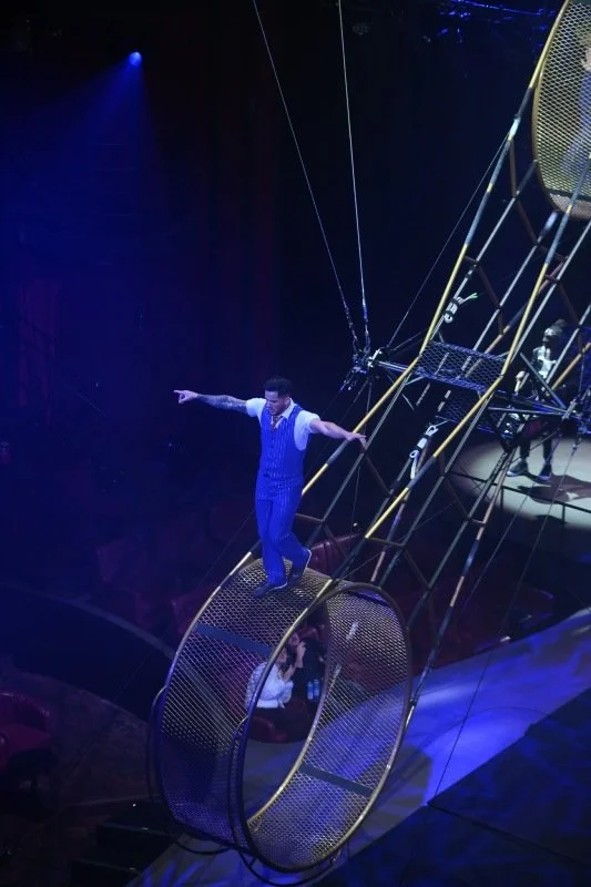 Mauricio Vanegas on the wheel of death