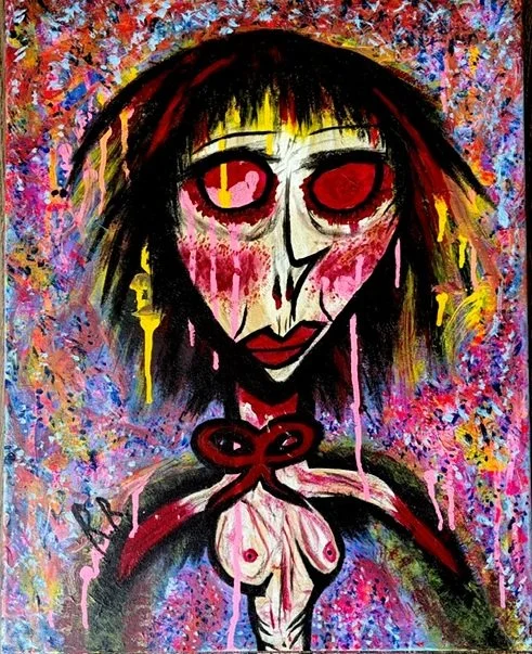 Artist Raven Ramirez Cantu - abstract portrait