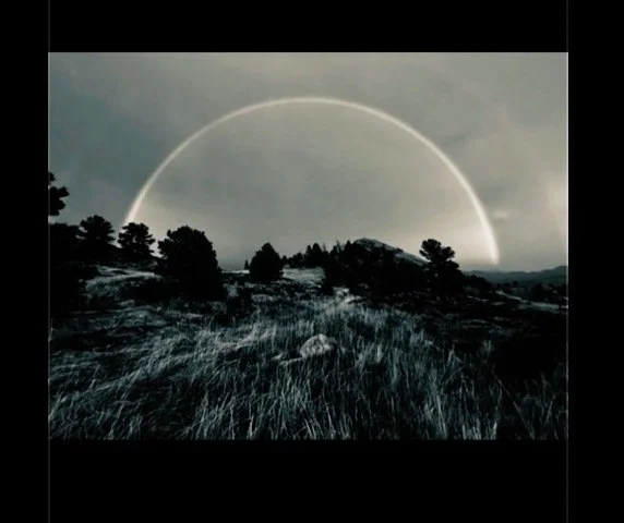 Tad Anderson - Wyoming - black and white photography - rainbow