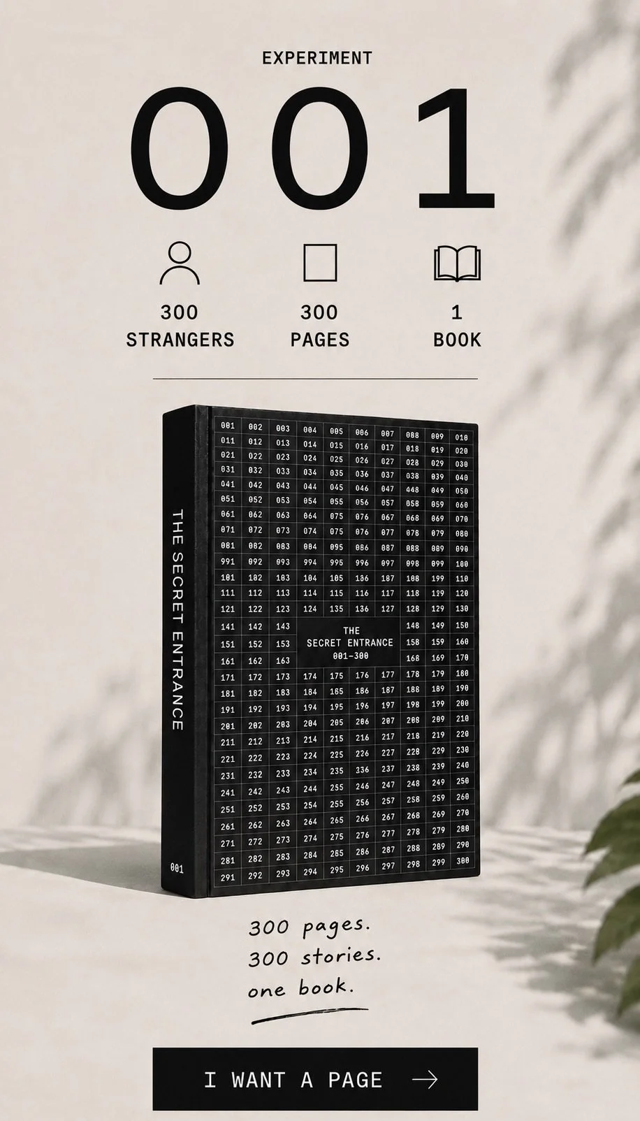 CAN 300 STRANGERS WRITE A BOOK?