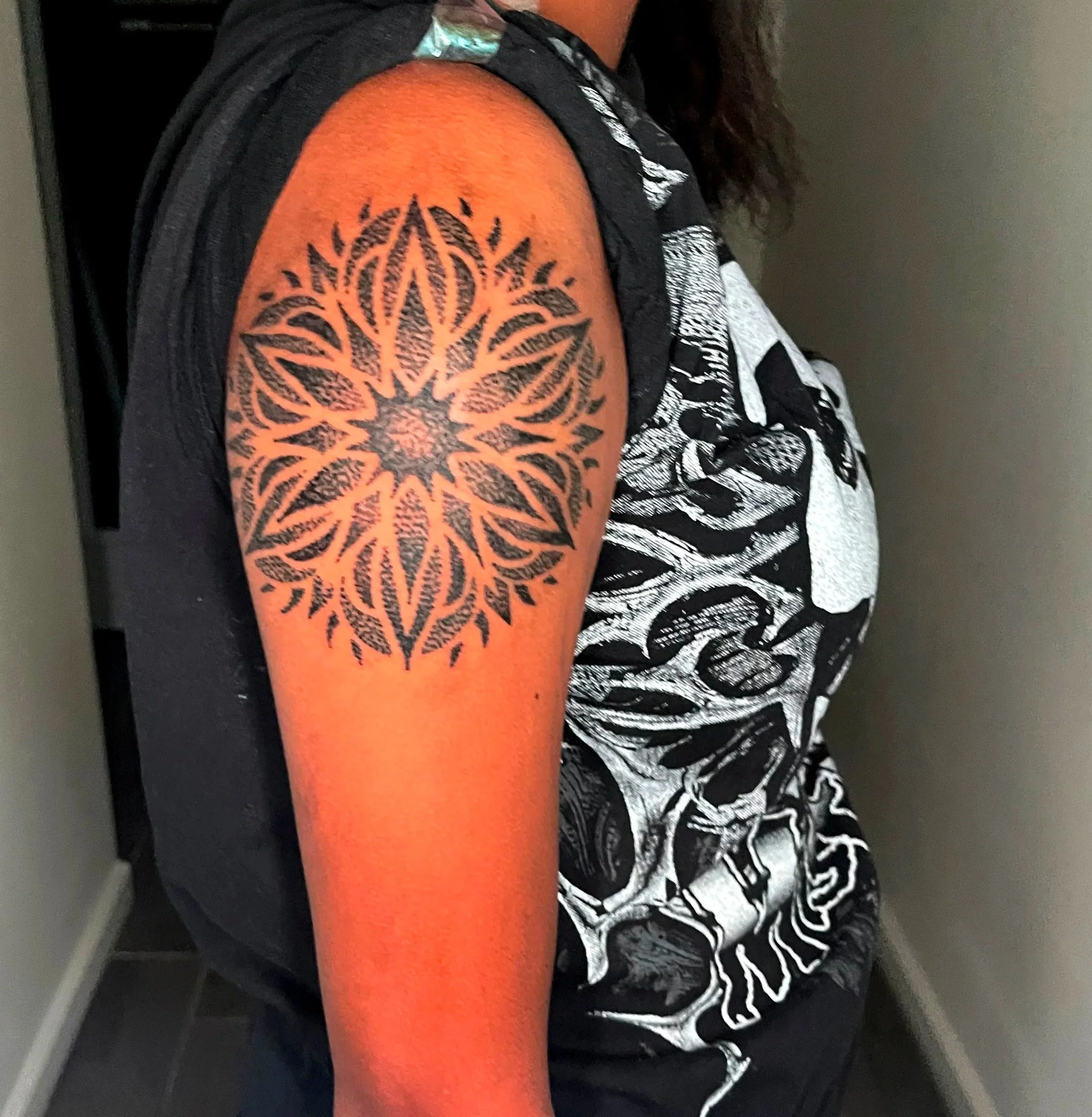 Elijah Rain-tattoos-SanDeigo, CA - arm dot-pattern