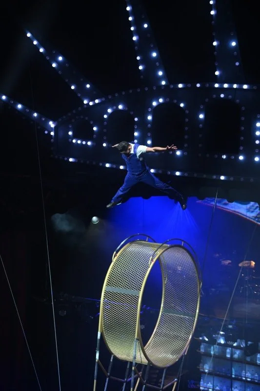 Mauricio Vanegas on the wheel of death