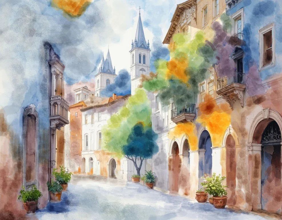 CALLE-VEIL watercolor