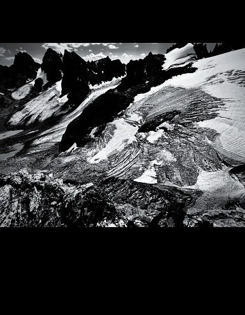Top of Dinwoody glacier/Wind River range/National Forest Wilderness Area - photo by Tad Anderson