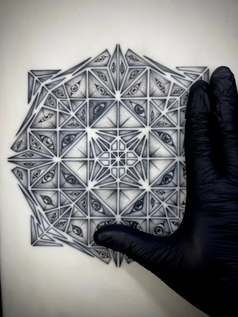 bone_merchant tattoo artist drawing