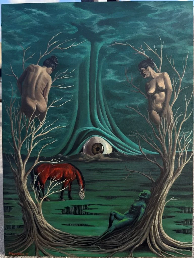 surrealistic painting by Houssam Mahmoud Gebara
